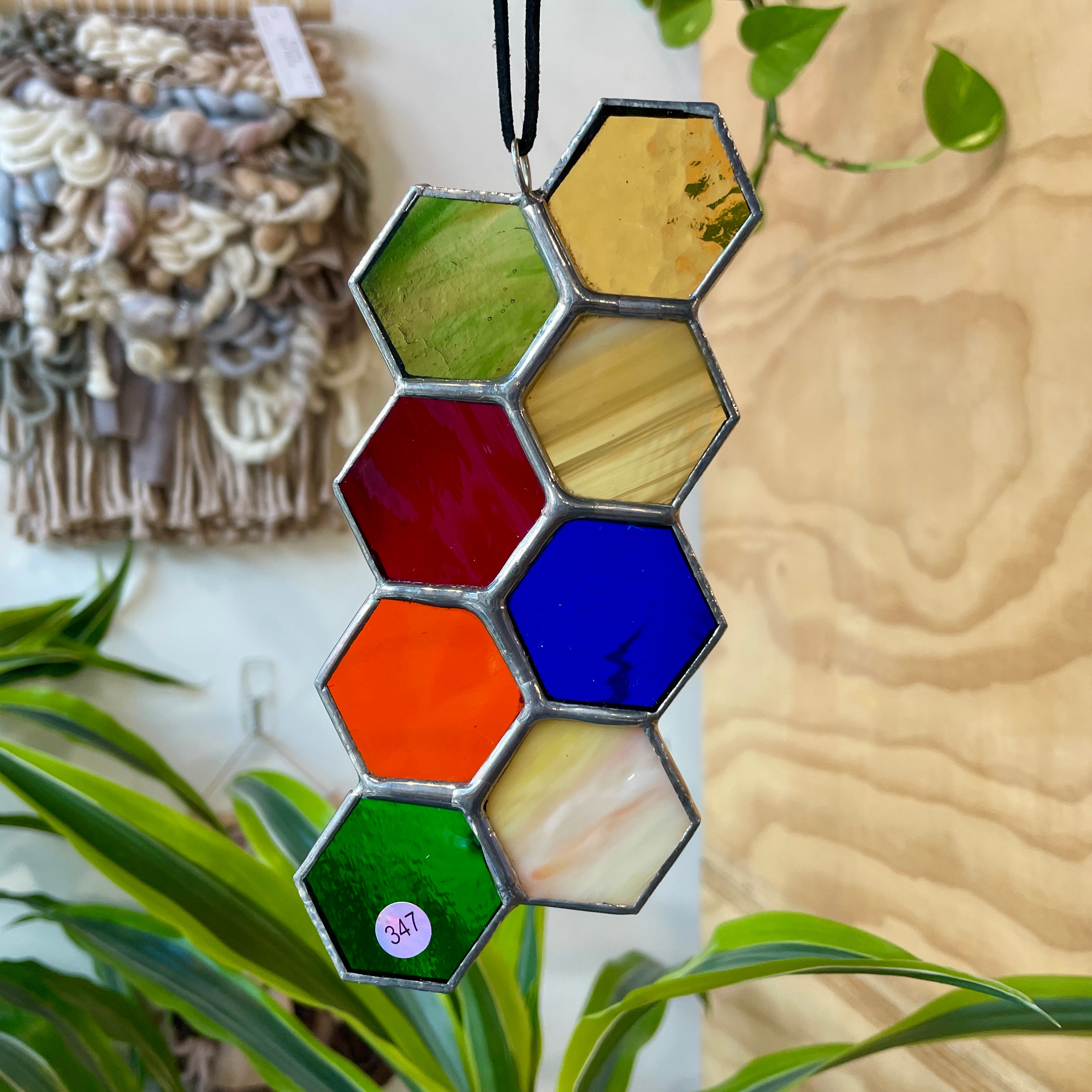 Rainbow Honeycomb Cluster Colorado Glass Works