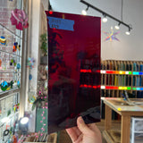 Red on Clear Misc. Flash Glass Sheet Glass Colorado Glassworks