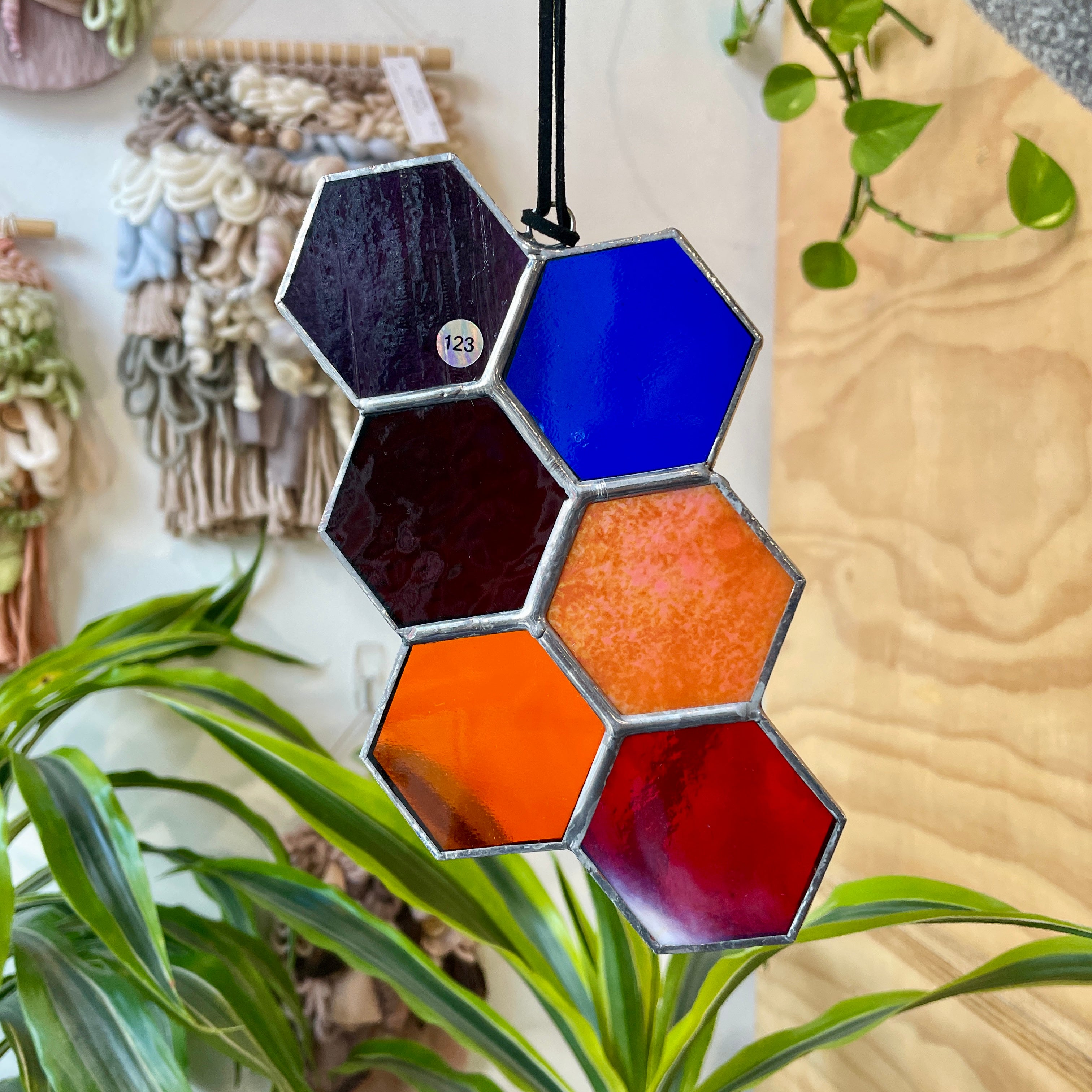 6-Piece Honeycomb Cluster Colorado Glass Works