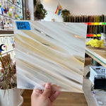 Lamberts Mouth Blown Special Yellow Opaque on Clear (Flash Glass) S12 Sheet Glass Colorado Glassworks LA111 (7x9in)  