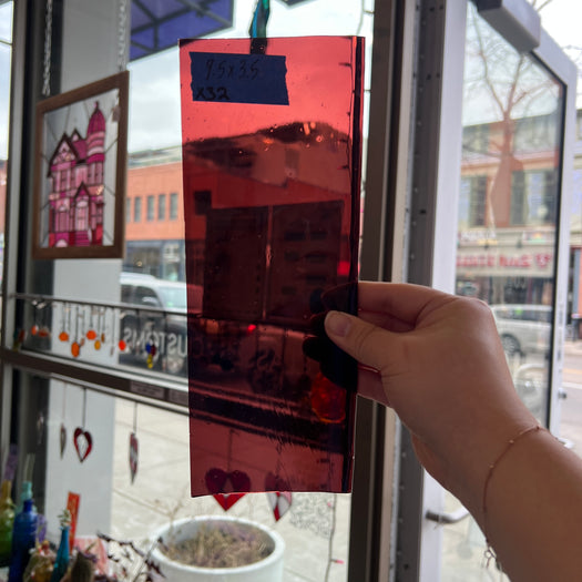 Plum Transparent Sheet Glass Colorado Glassworks
