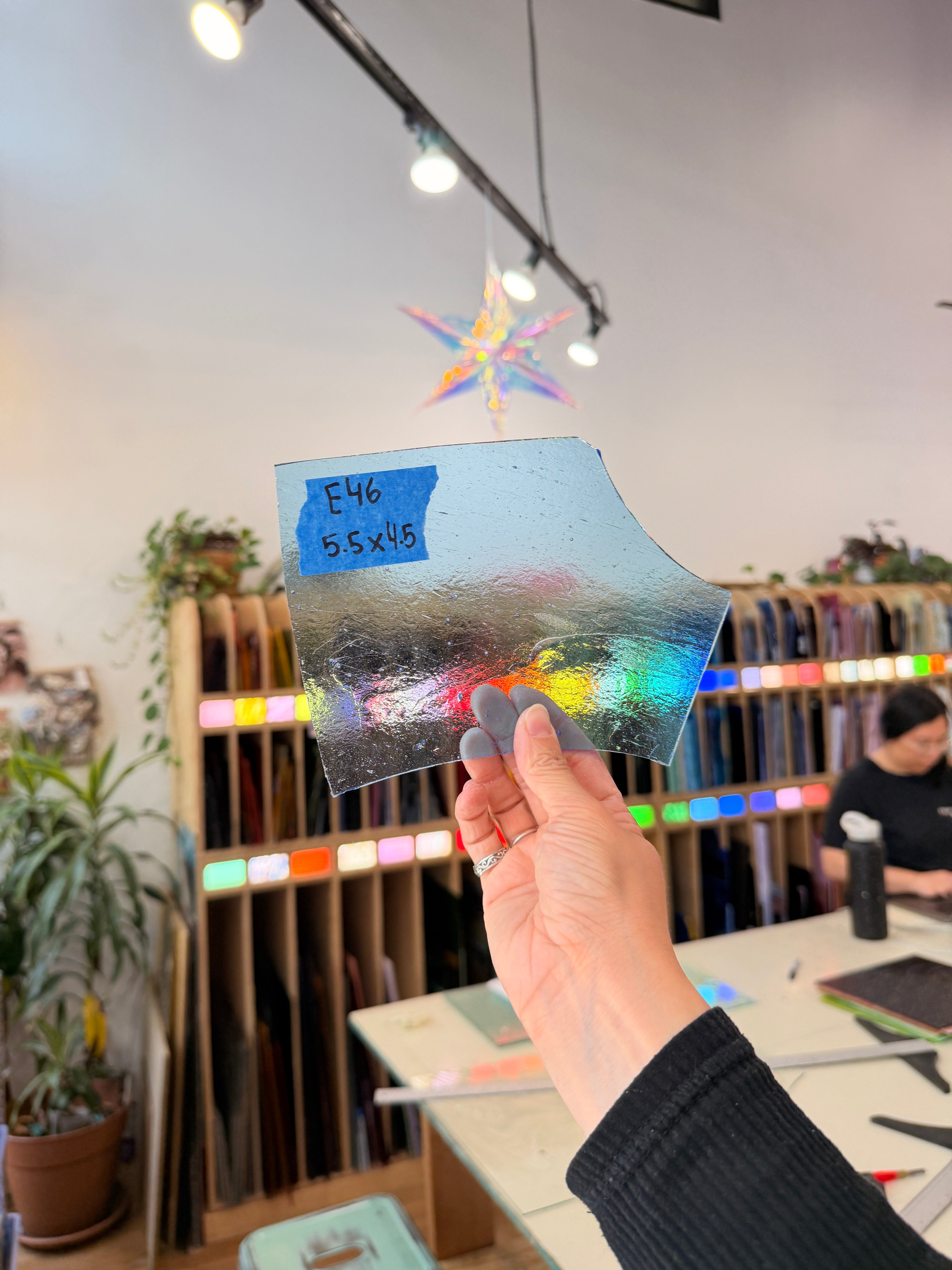 Light Blue Transparent Kokomo Sheet Glass Bullseye