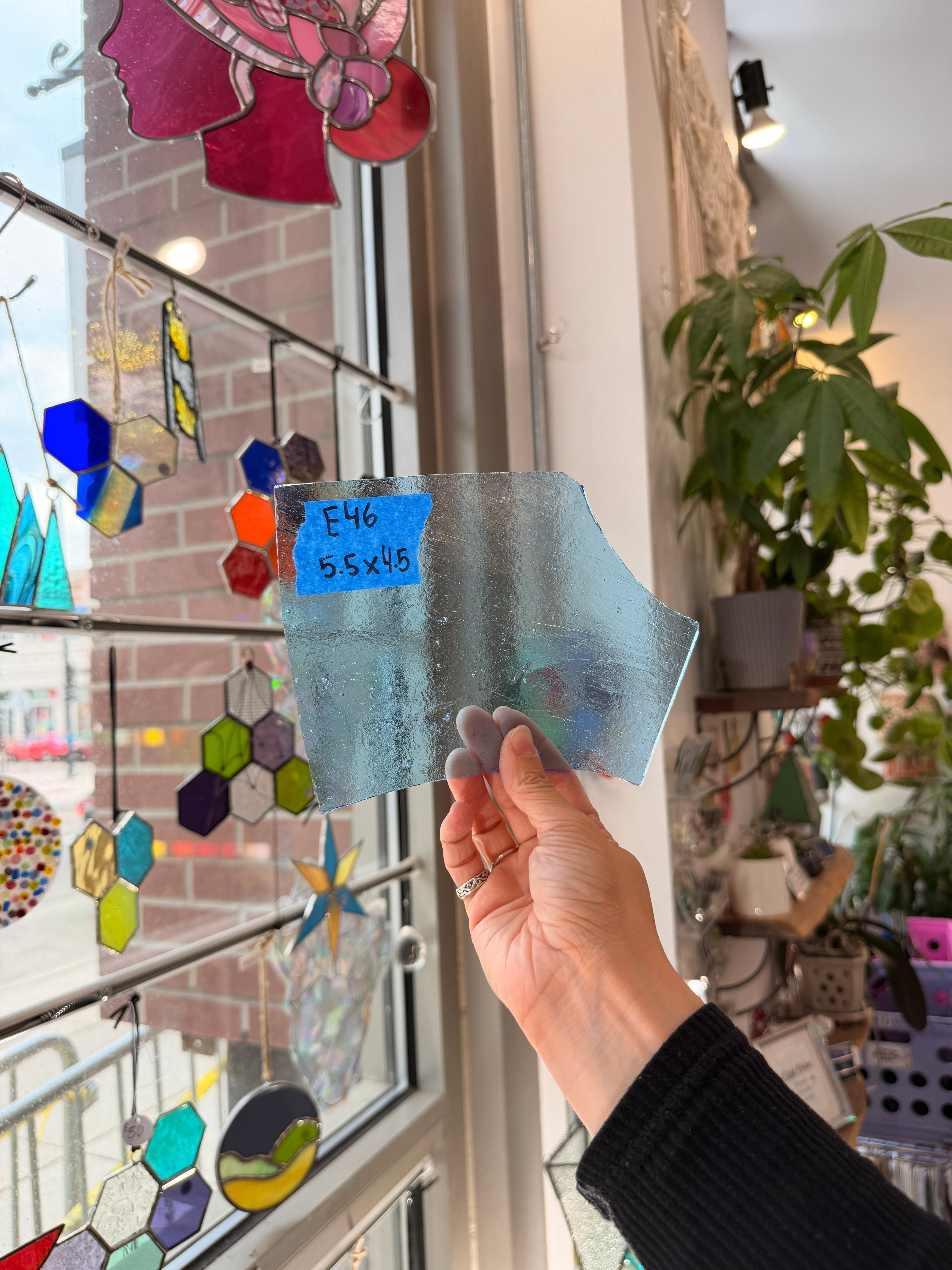 Light Blue Transparent Kokomo Sheet Glass Bullseye