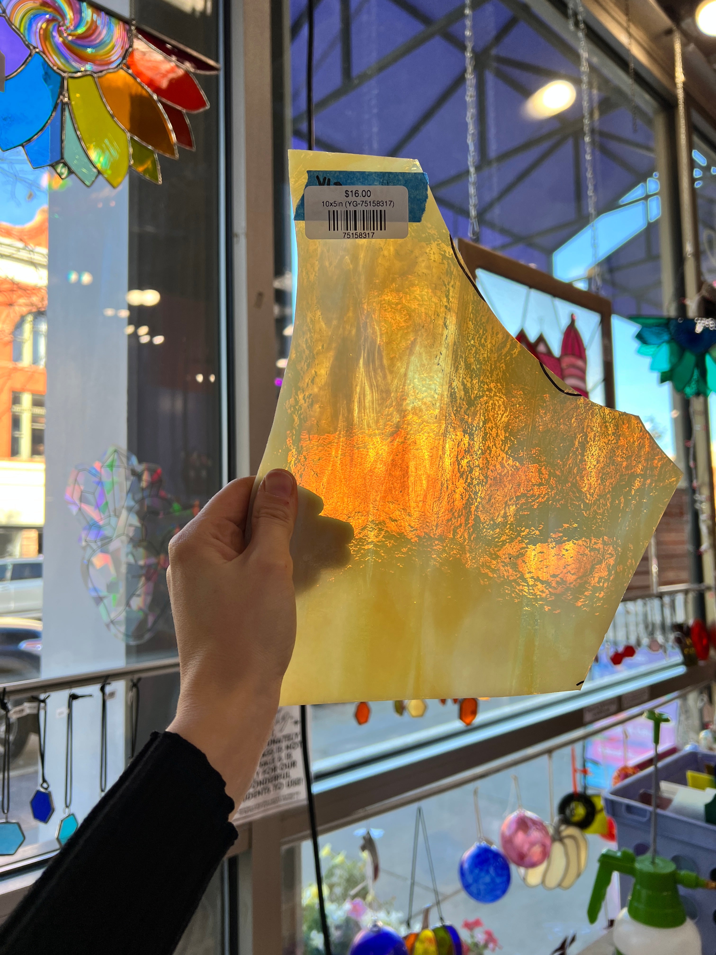 Cream Tan Mixed Youghiogheny Sheet Glass Armstrong