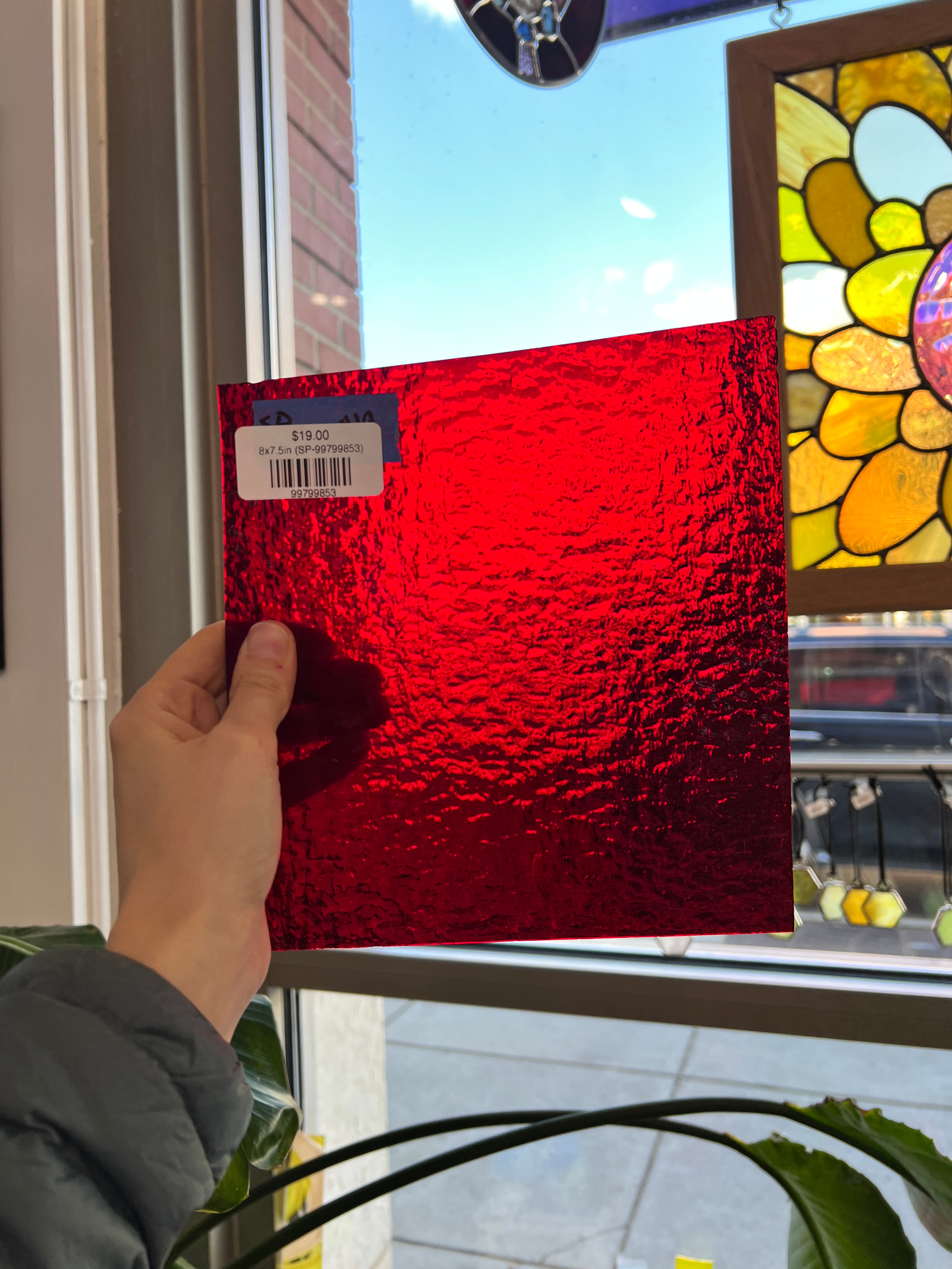 Red Granite Spectrum Sheet Glass Colorado Glassworks