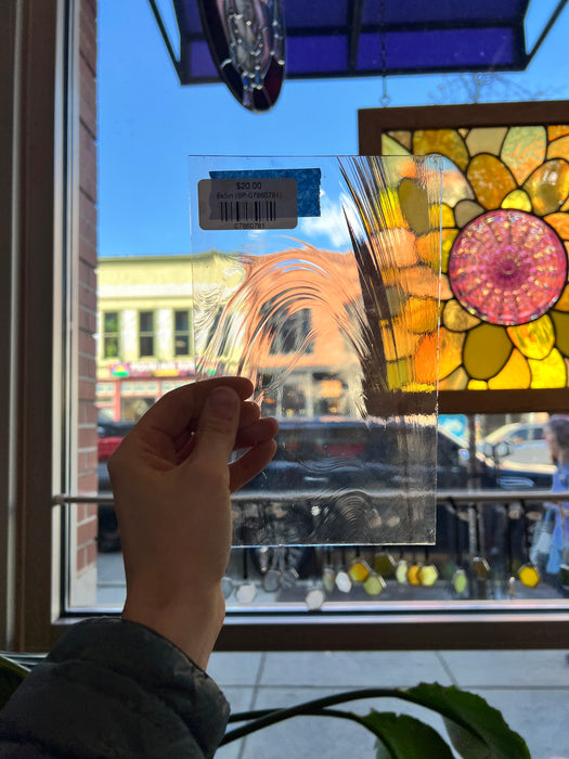 Light Pink Clear Baroque Spectrum Sheet Glass Colorado Glass Works