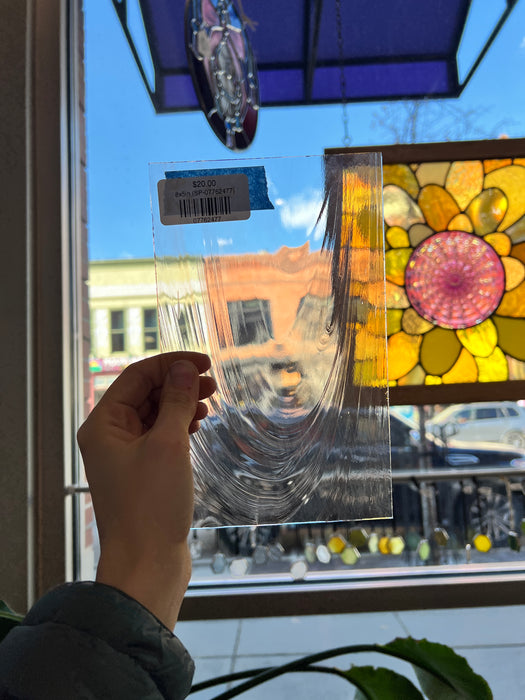 Light Pink Clear Baroque Spectrum Sheet Glass Colorado Glass Works