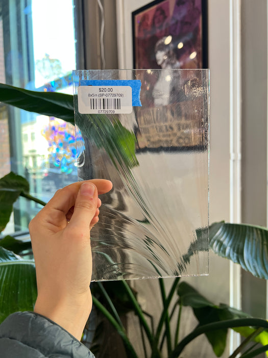 Light Pink Clear Baroque Spectrum Sheet Glass Colorado Glass Works 8x5in (SP-07729709)