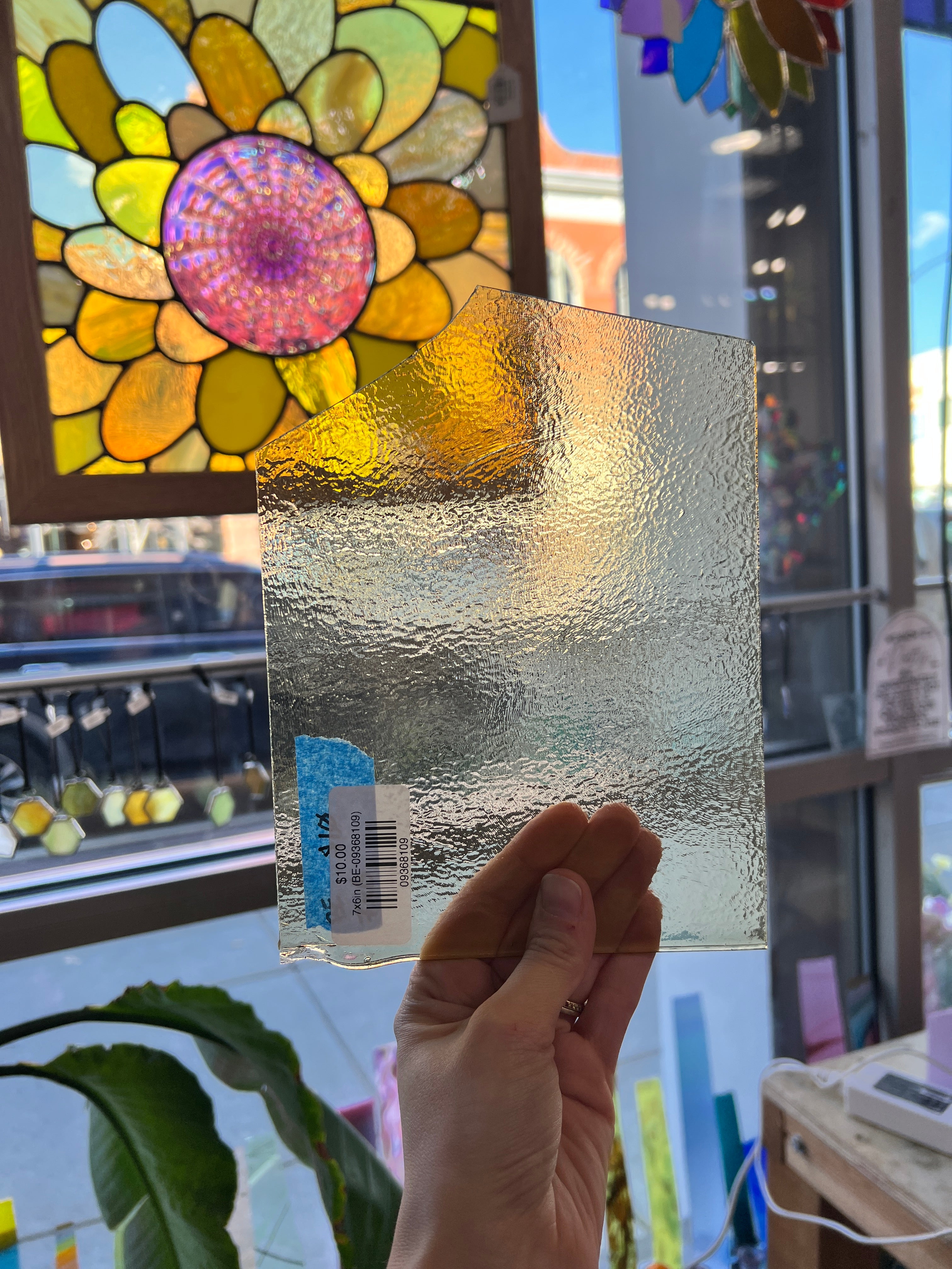 Pale Yellow Transparent Bullseye Sheet Glass Colorado Glassworks