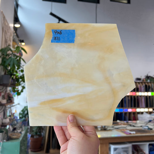 Tan White Wispy Armstrong Sheet Glass Armstrong