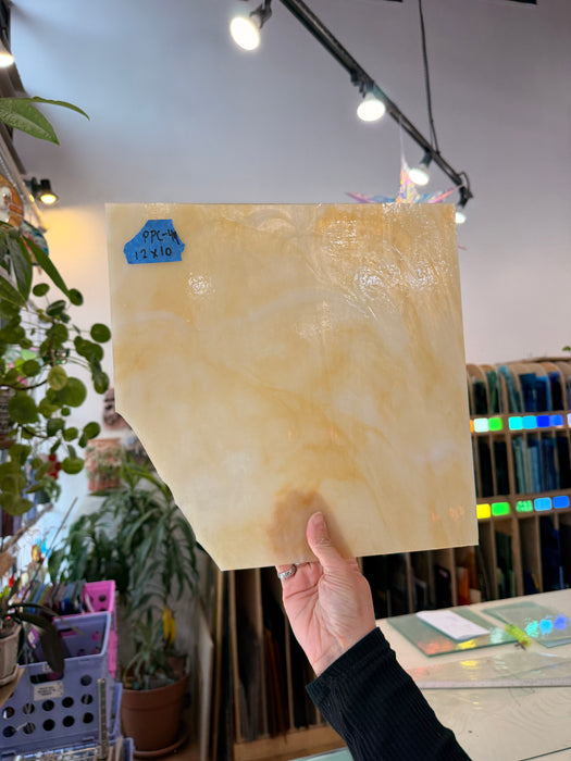 Light Amber Mixed Kokomo Sheet Glass Kokomo Glass