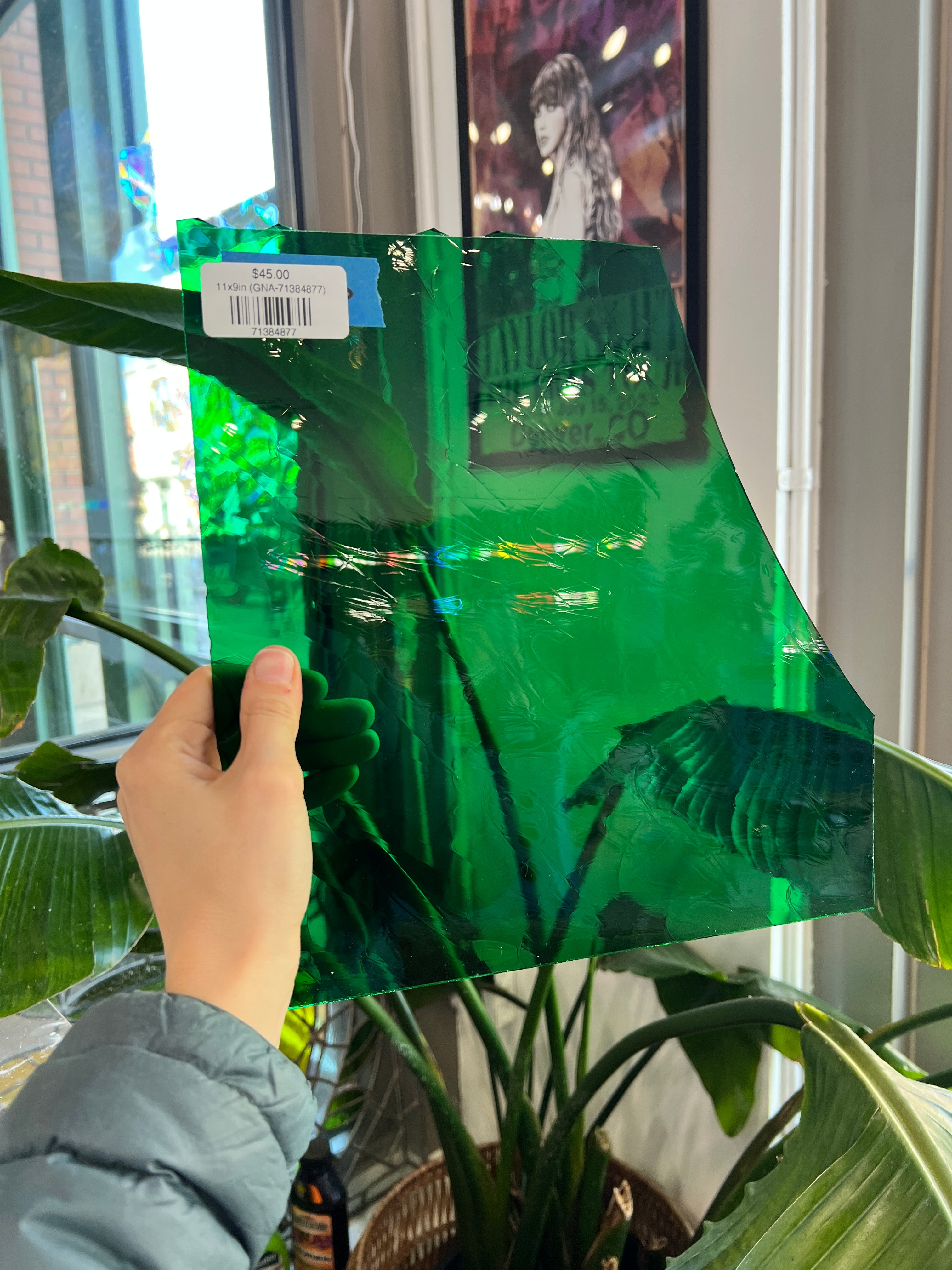 Shamrock Green German New Antique (GNA) Sheet Glass Colorado Glassworks