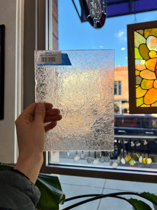 Vintage Light Pink Double Glue Chip Sheet Glass Glue Chip