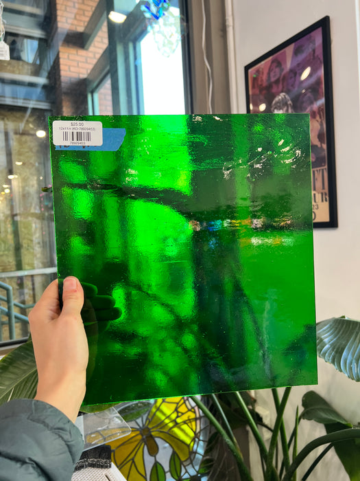 Green Transparent Kokomo Sheet Glass Kokomo 12x11in (KO-78929453)