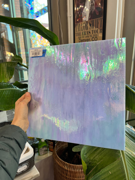 Purple Opaque Iridescent Choice Sheet Glass Colorado Glassworks