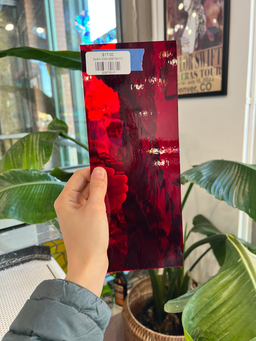 Red Waterglass Oceanside Sheet Glass Colorado Glassworks