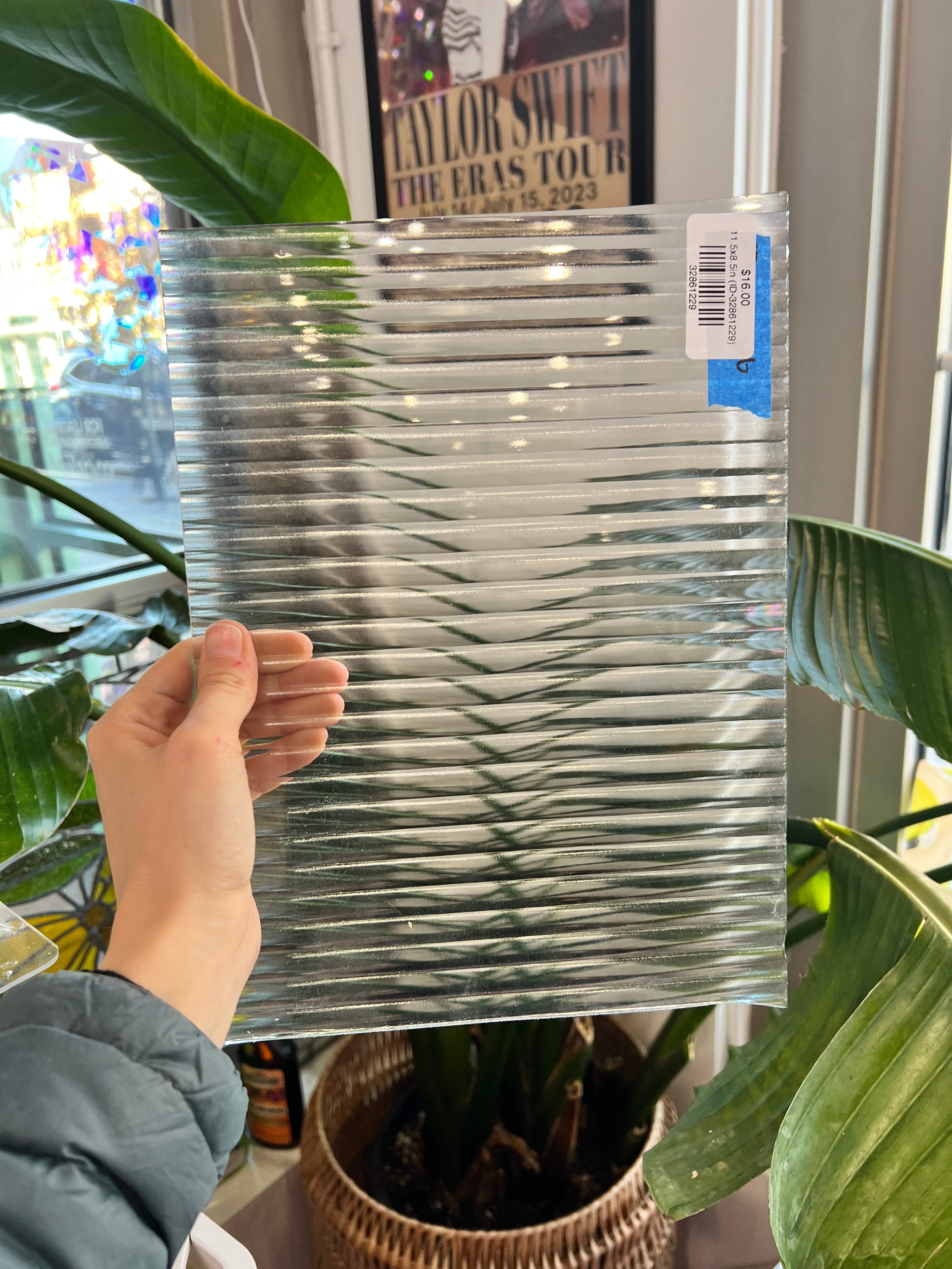 Reeded Clear Industrial Sheet Glass Colorado Glassworks 11.5x8.5in (ID-32861229)