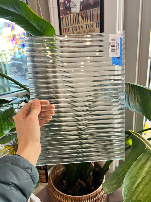 Reeded Clear Industrial Sheet Glass Colorado Glassworks 11.5x8.5in (ID-32861229)