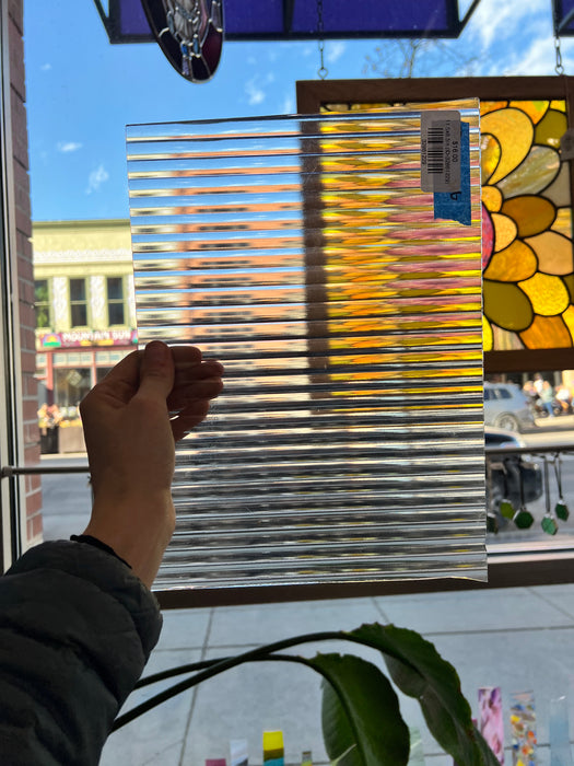 Reeded Clear Industrial Sheet Glass Colorado Glassworks