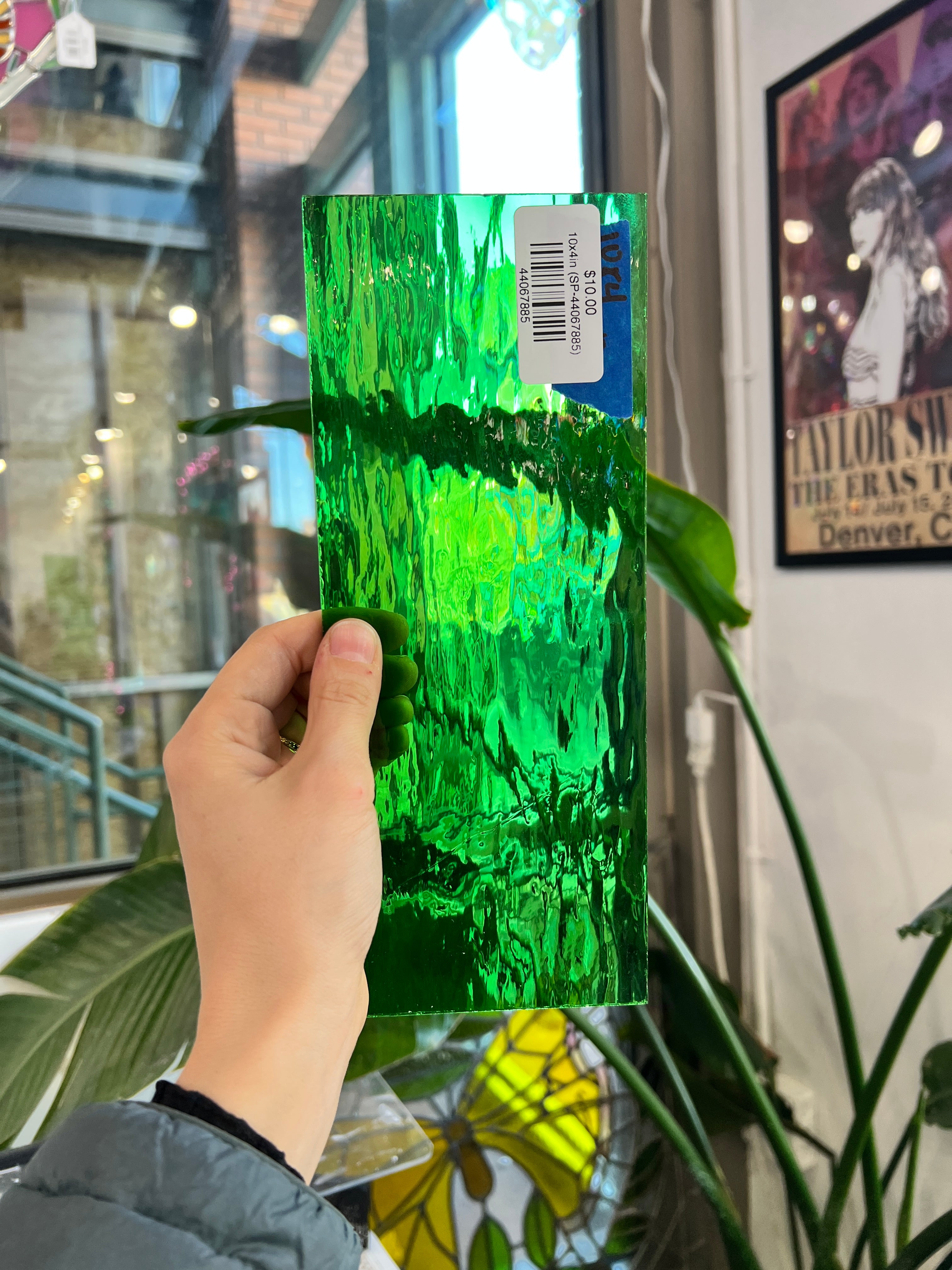 Green Waterglass Spectrum Sheet Glass Colorado Glassworks