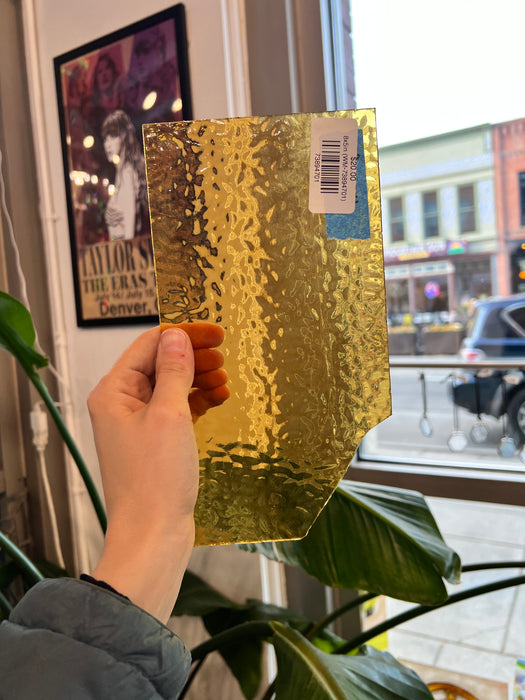 Amber English Muffle Wissmach Sheet Glass Colorado Glass Works