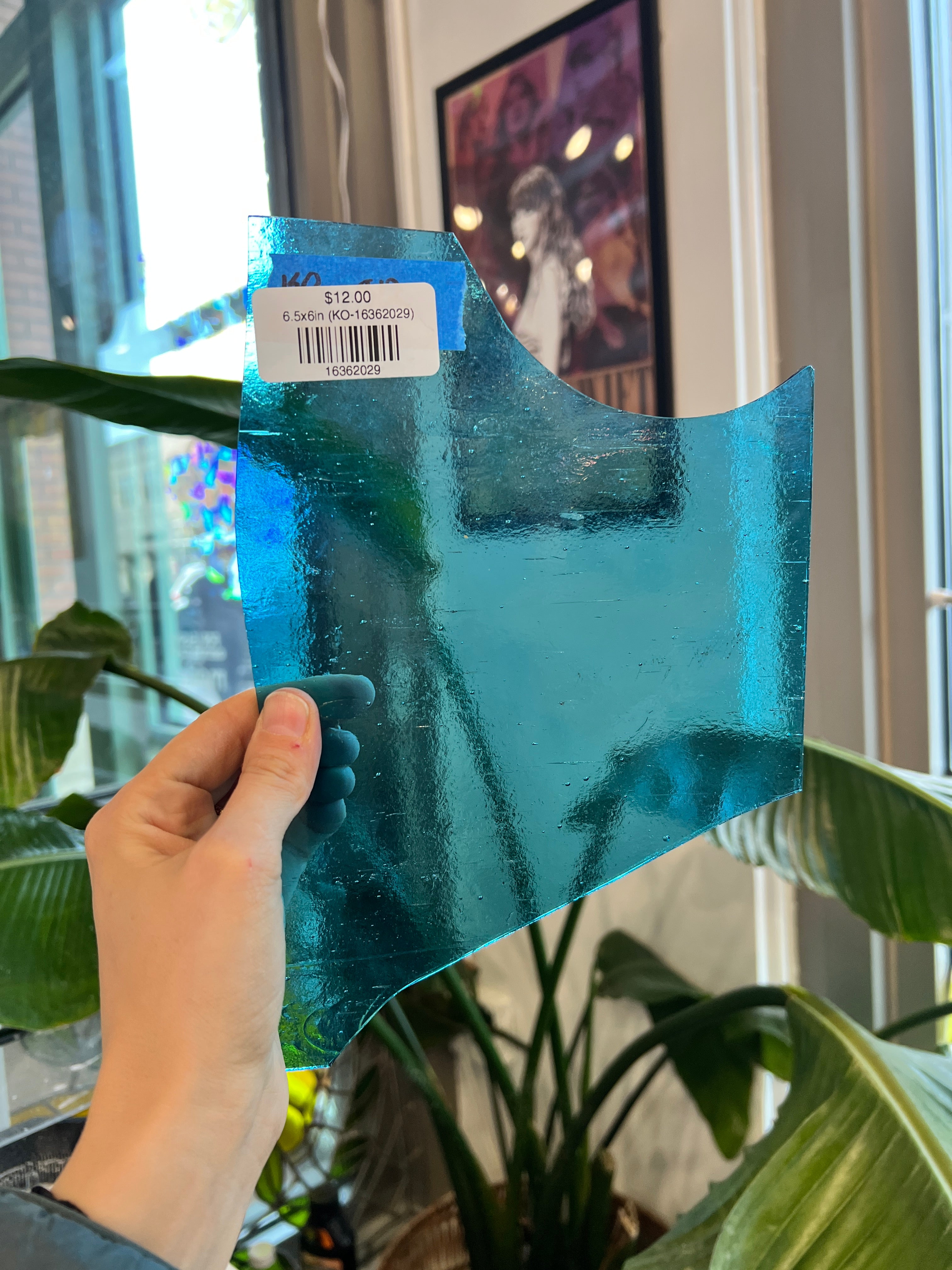 Light Blue Transparent Kokomo Sheet Glass Kokomo