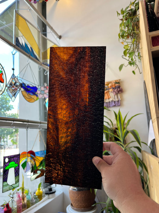 Brown Wispy Spectrum (S) Sheet Glass Colorado Glassworks C