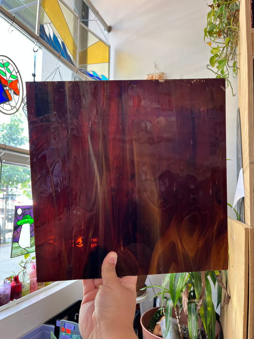 Brown Wispy Spectrum (S) Sheet Glass Colorado Glassworks