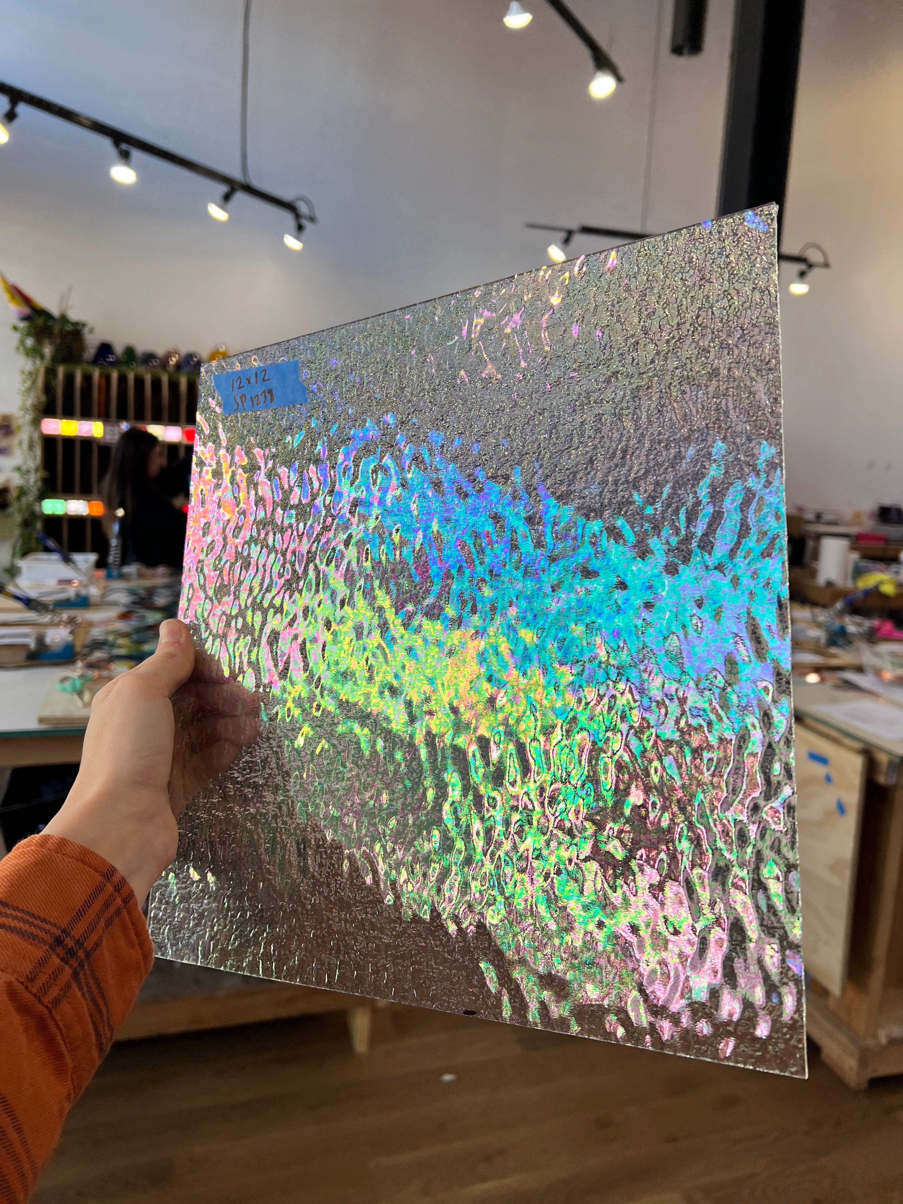 Vintage Clear Iridescent Granite Spectrum – Colorado Glass Works