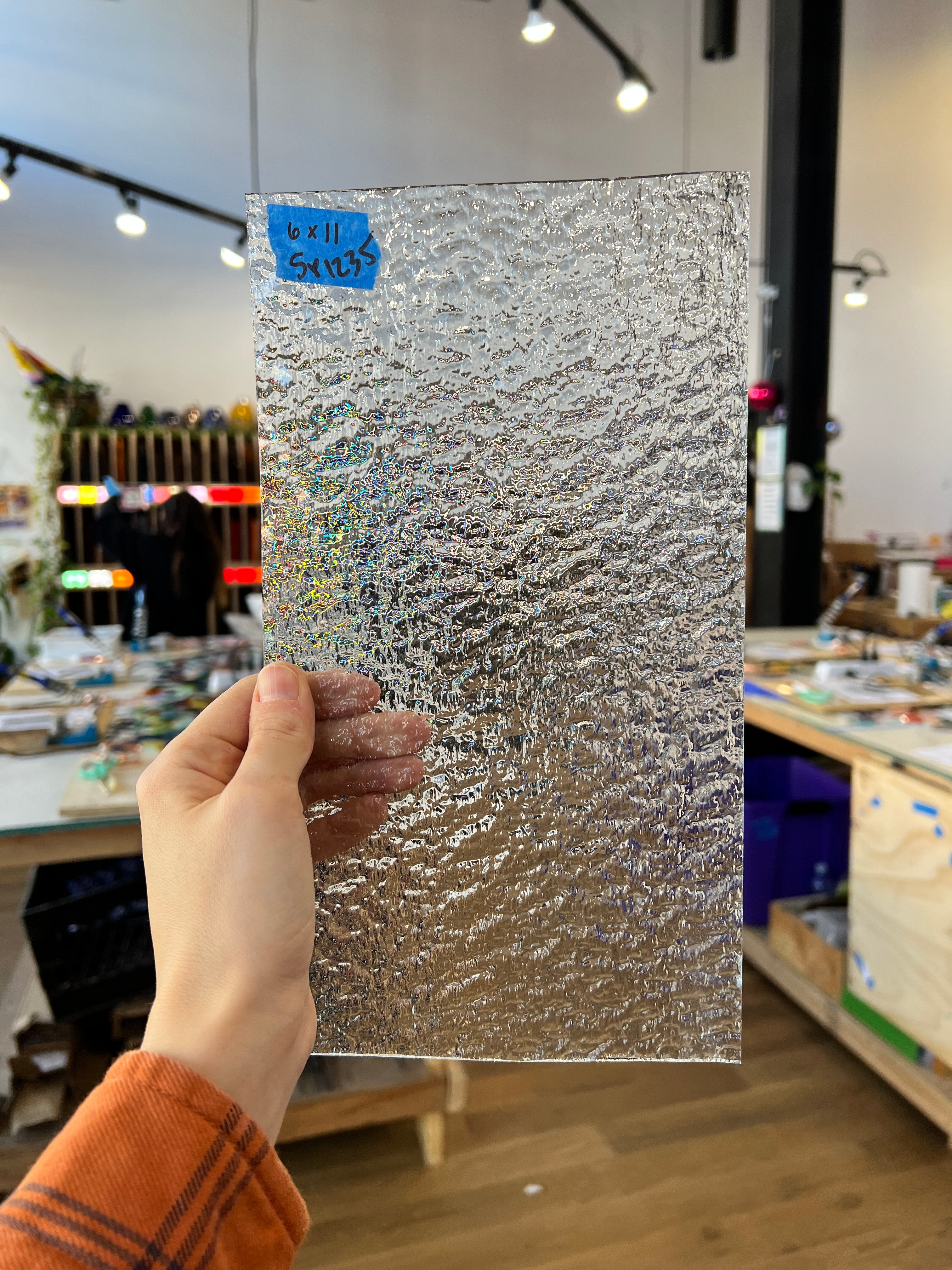 Clear Granite - Spectrum Sheet Glass Colorado Glassworks SP1235 (11x6in)