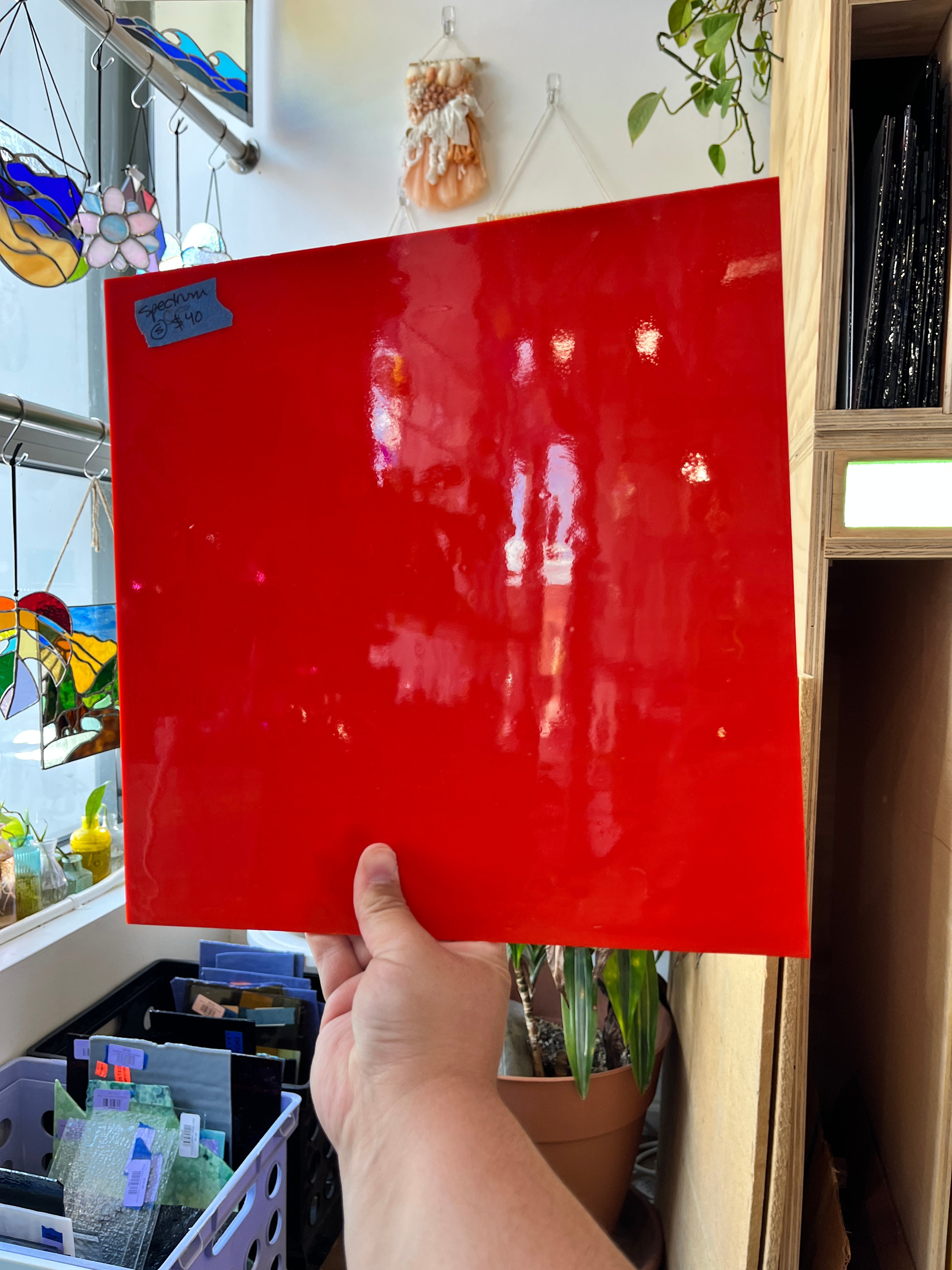 Deep Orange Opaque Spectrum (S) Sheet Glass Colorado Glassworks