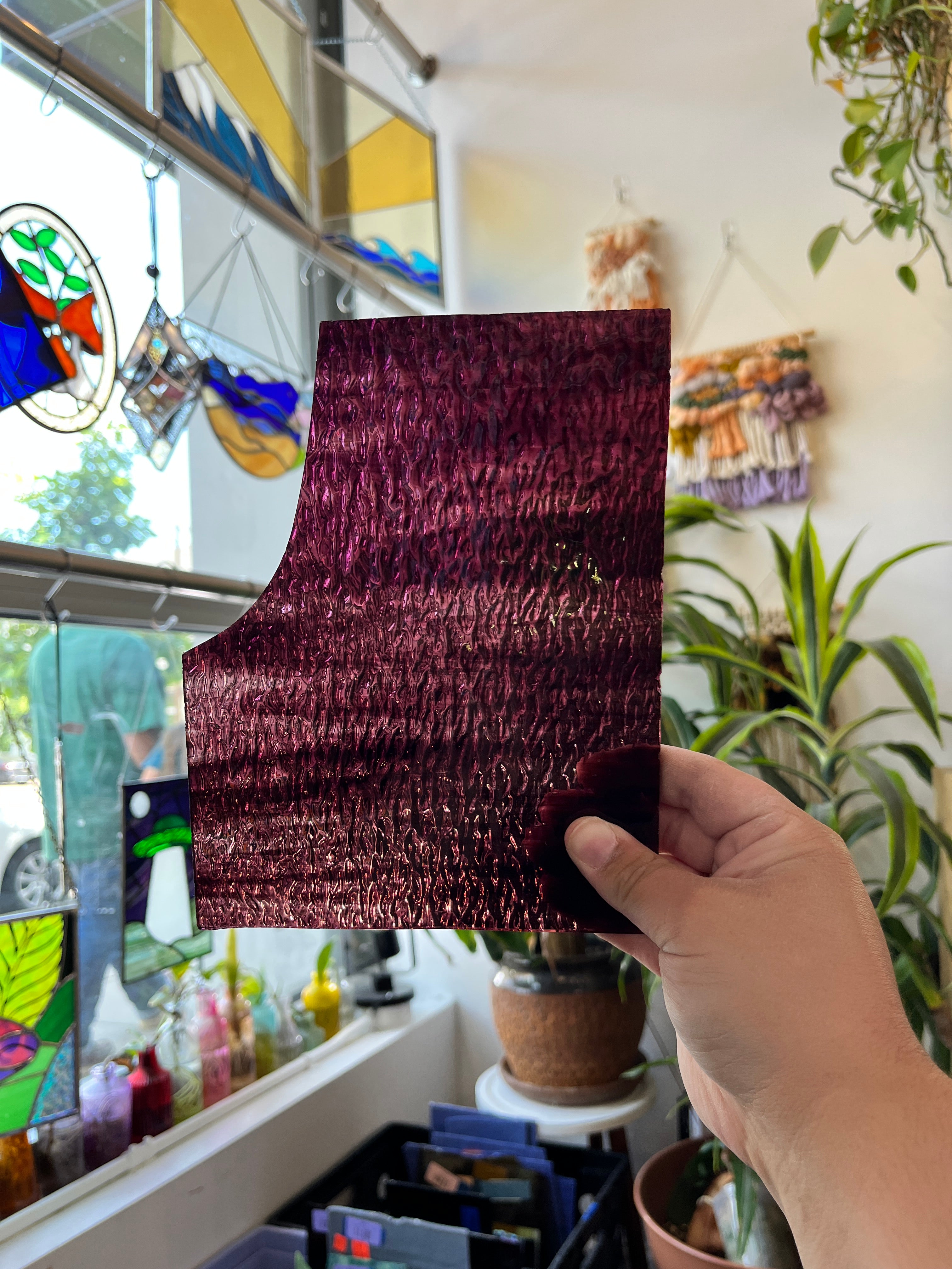 Brown Wispy Spectrum (S) Sheet Glass Colorado Glassworks B