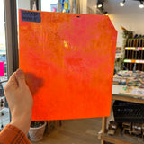 Neon Orange Iridescent Opaque Wissmach Fusible 96 COE (WI 96 42 LUM) Sheet Glass Colorado Glassworks