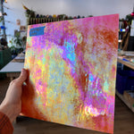 Neon Orange Iridescent Opaque Wissmach Fusible 96 COE (WI 96 42 LUM) Sheet Glass Colorado Glassworks