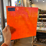 Neon Orange Iridescent Opaque Wissmach Fusible 96 COE (WI 96 42 LUM) Sheet Glass Colorado Glassworks