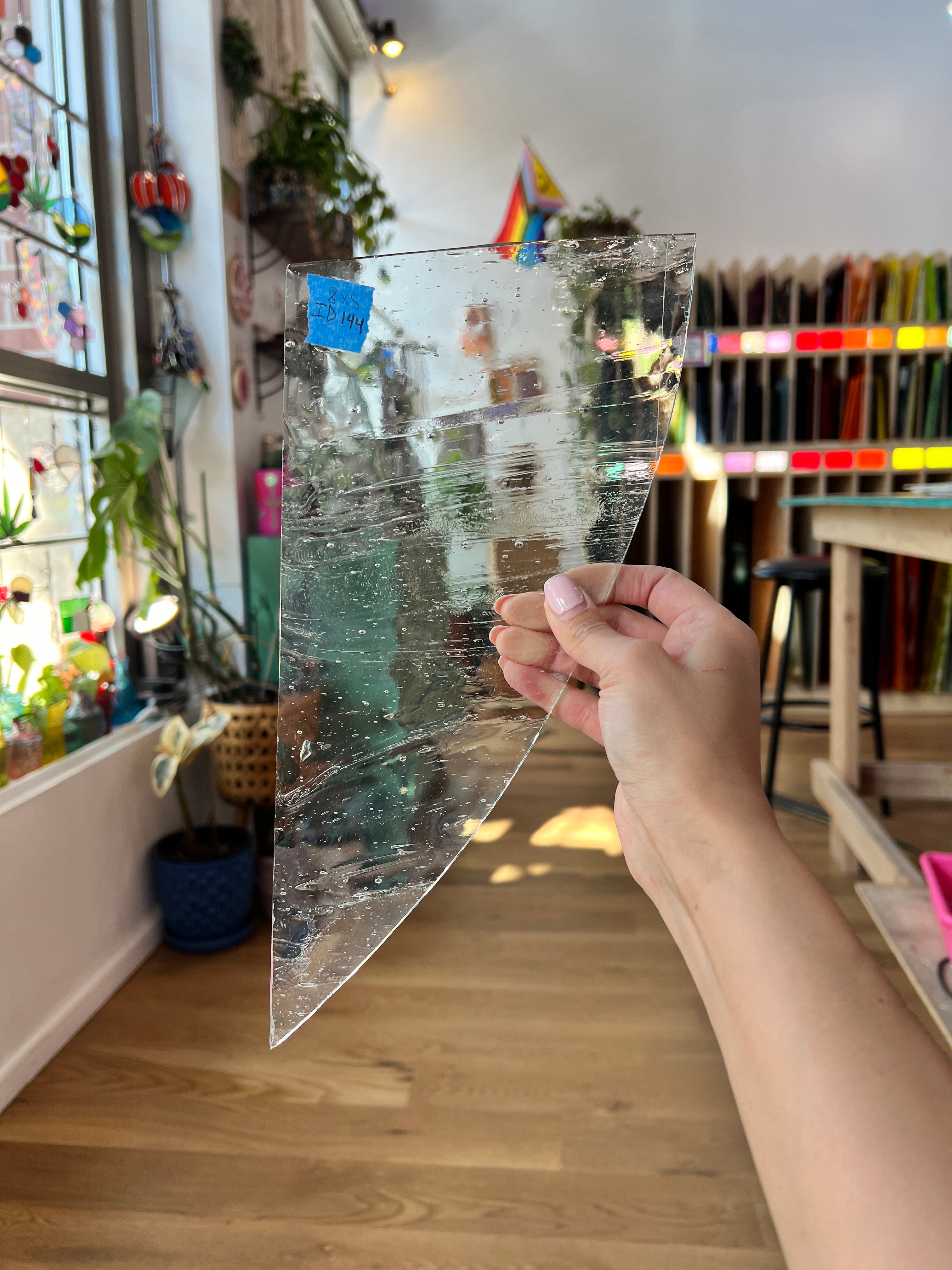 Clear Architectural Wispy Reemy Glass Sheet Glass Colorado Glassworks