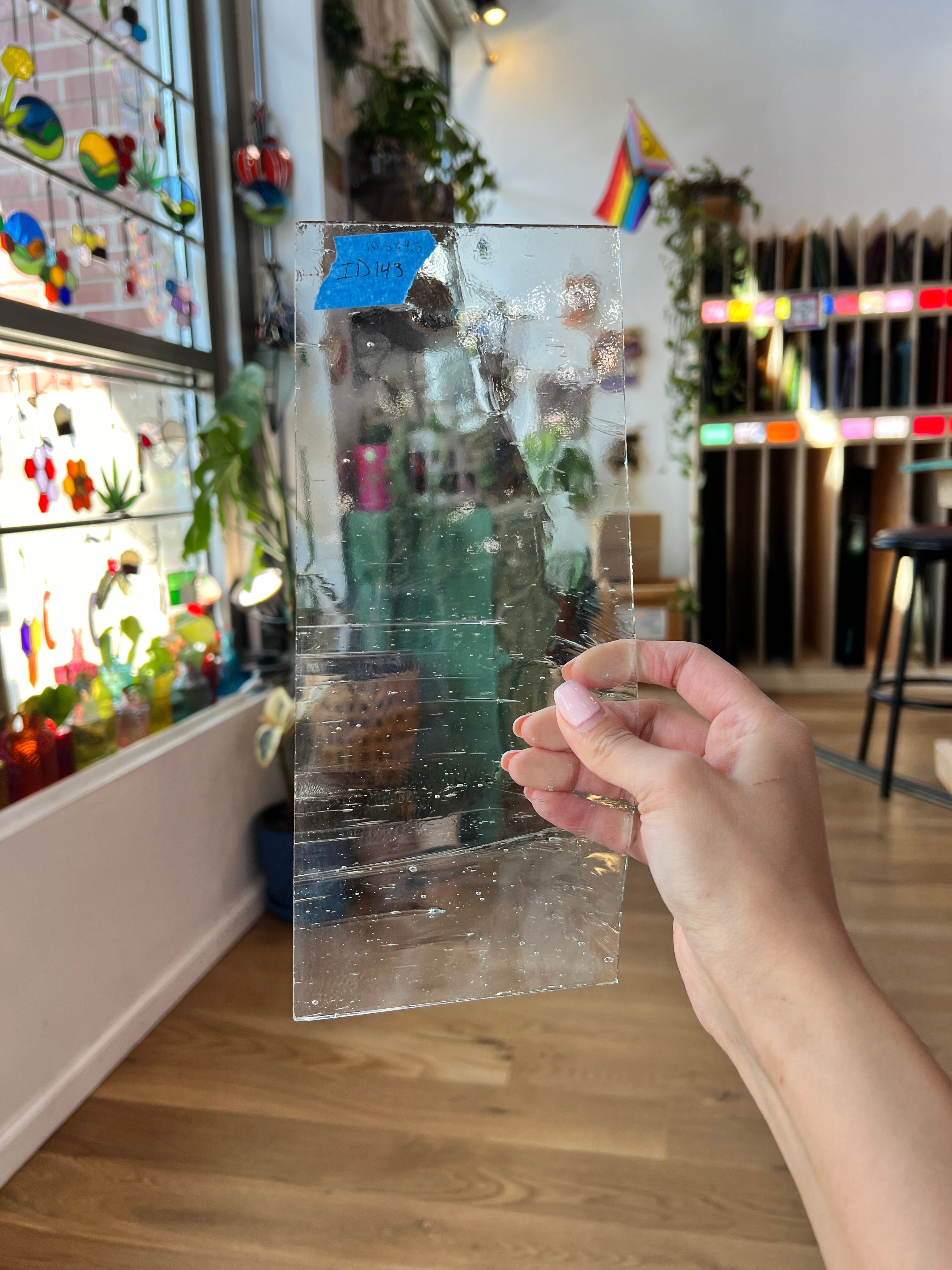 Clear Architectural Wispy Reemy Glass Sheet Glass Colorado Glassworks
