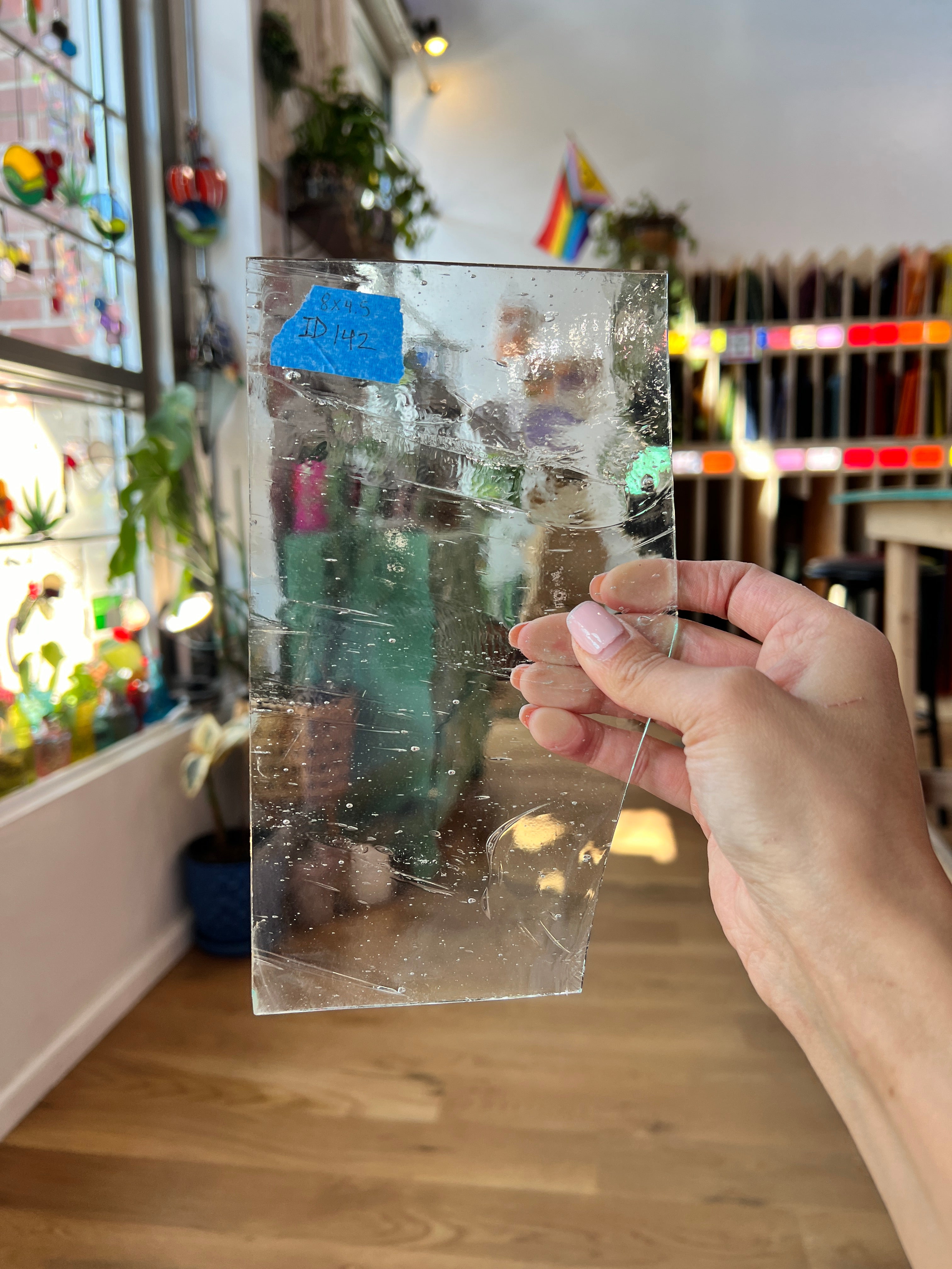 Clear Architectural Wispy Reemy Glass Sheet Glass Colorado Glassworks