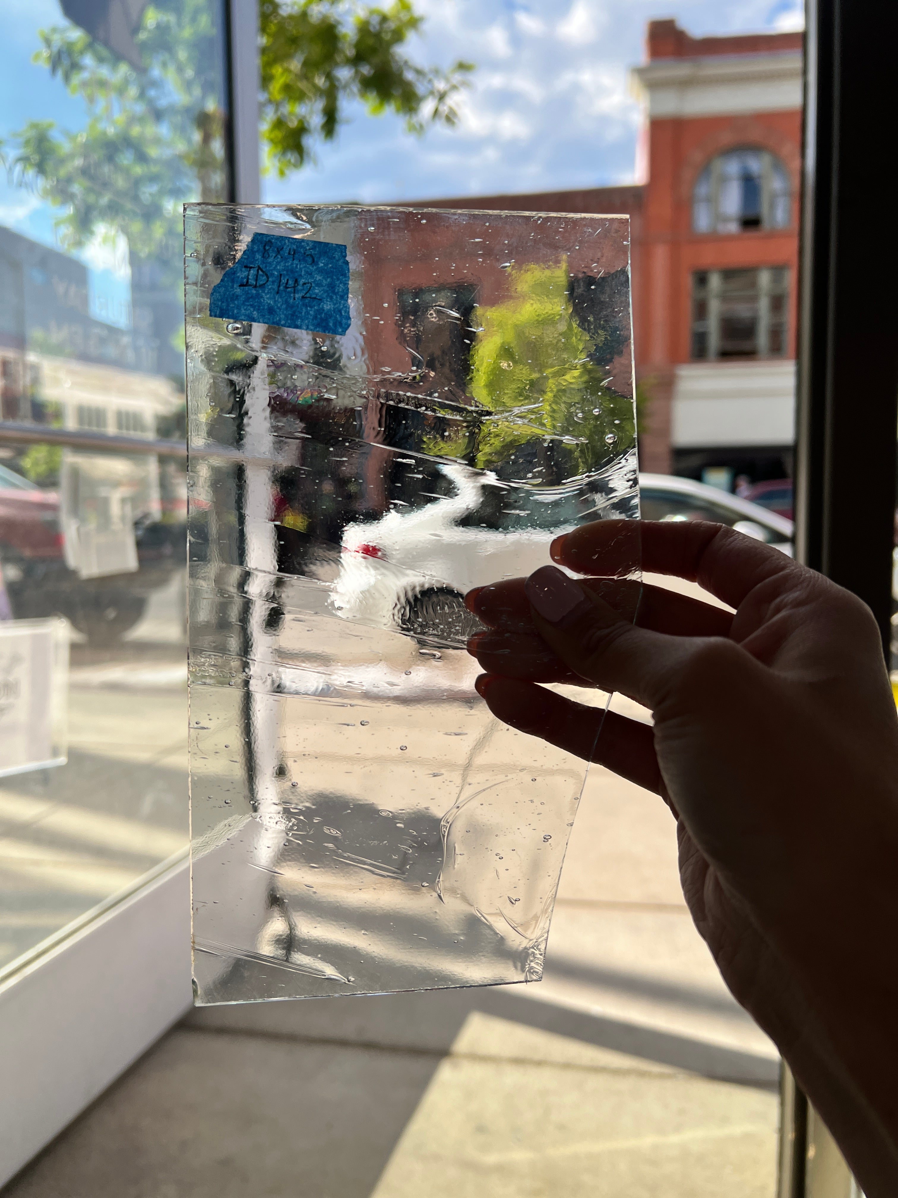 Clear Architectural Wispy Reemy Glass Sheet Glass Colorado Glassworks