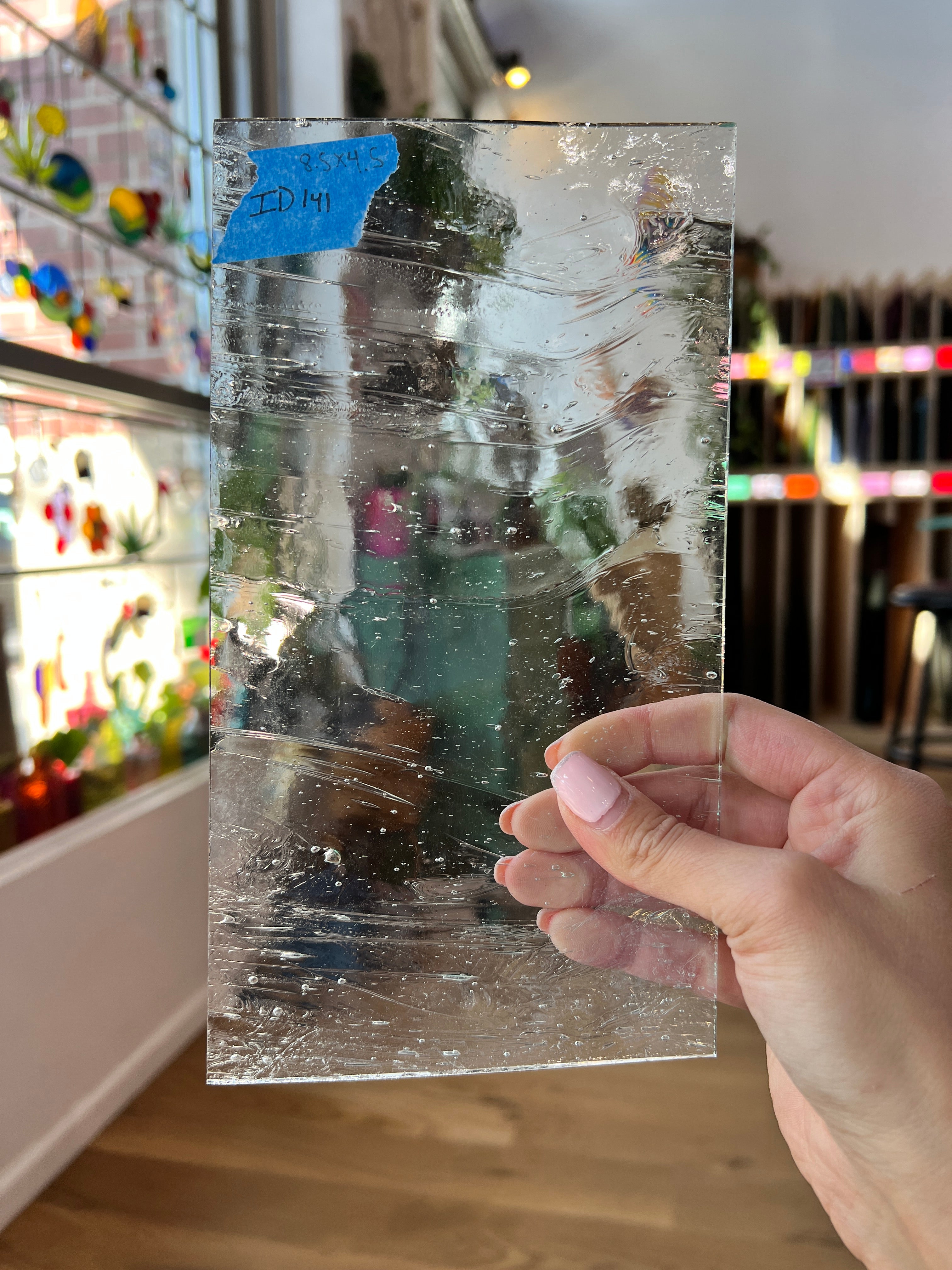 Clear Architectural Wispy Reemy Glass Sheet Glass Colorado Glassworks