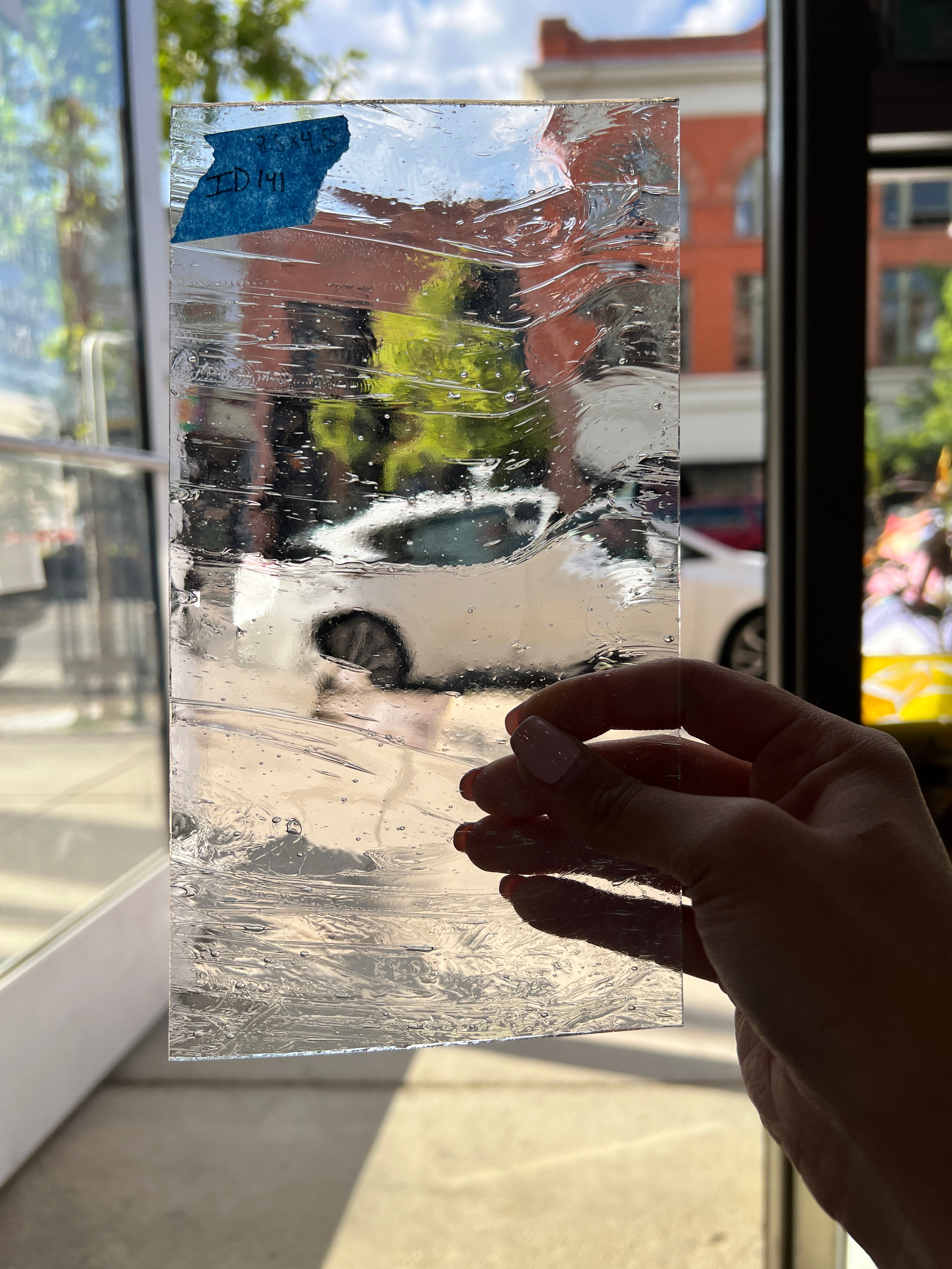 Clear Architectural Wispy Reemy Glass Sheet Glass Colorado Glassworks
