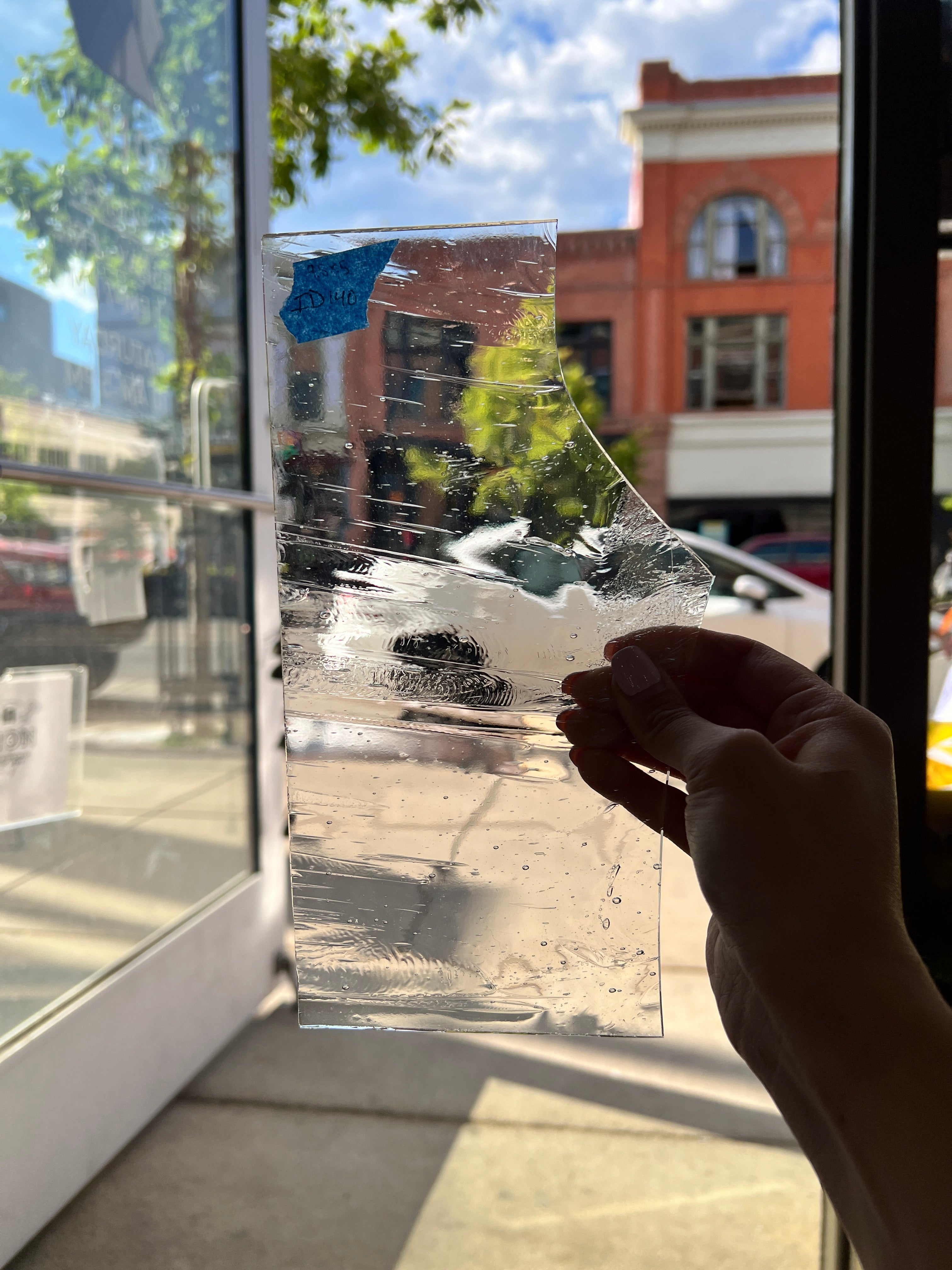 Clear Architectural Wispy Reemy Glass Sheet Glass Colorado Glassworks