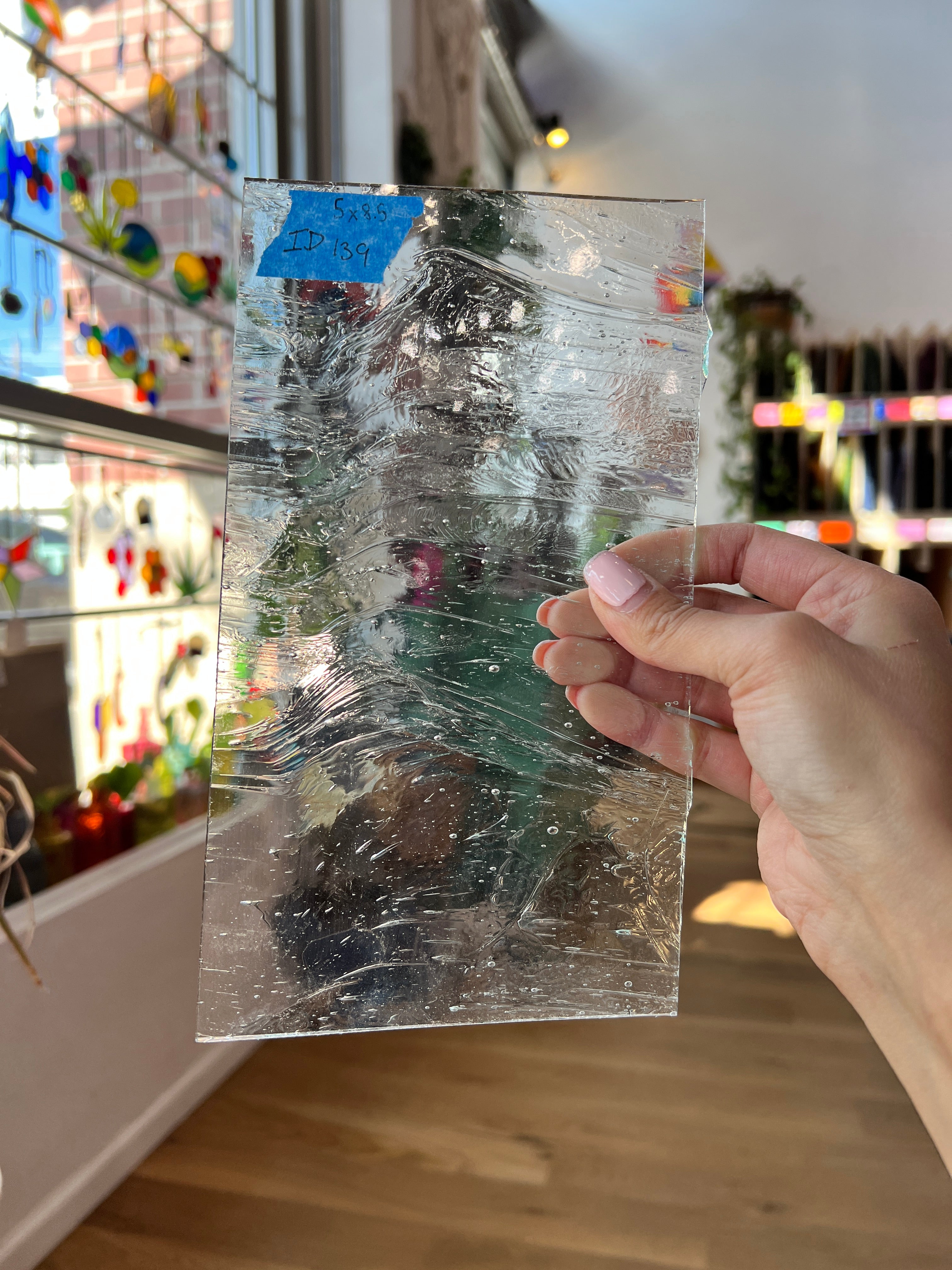Clear Architectural Wispy Reemy Glass Sheet Glass Colorado Glassworks