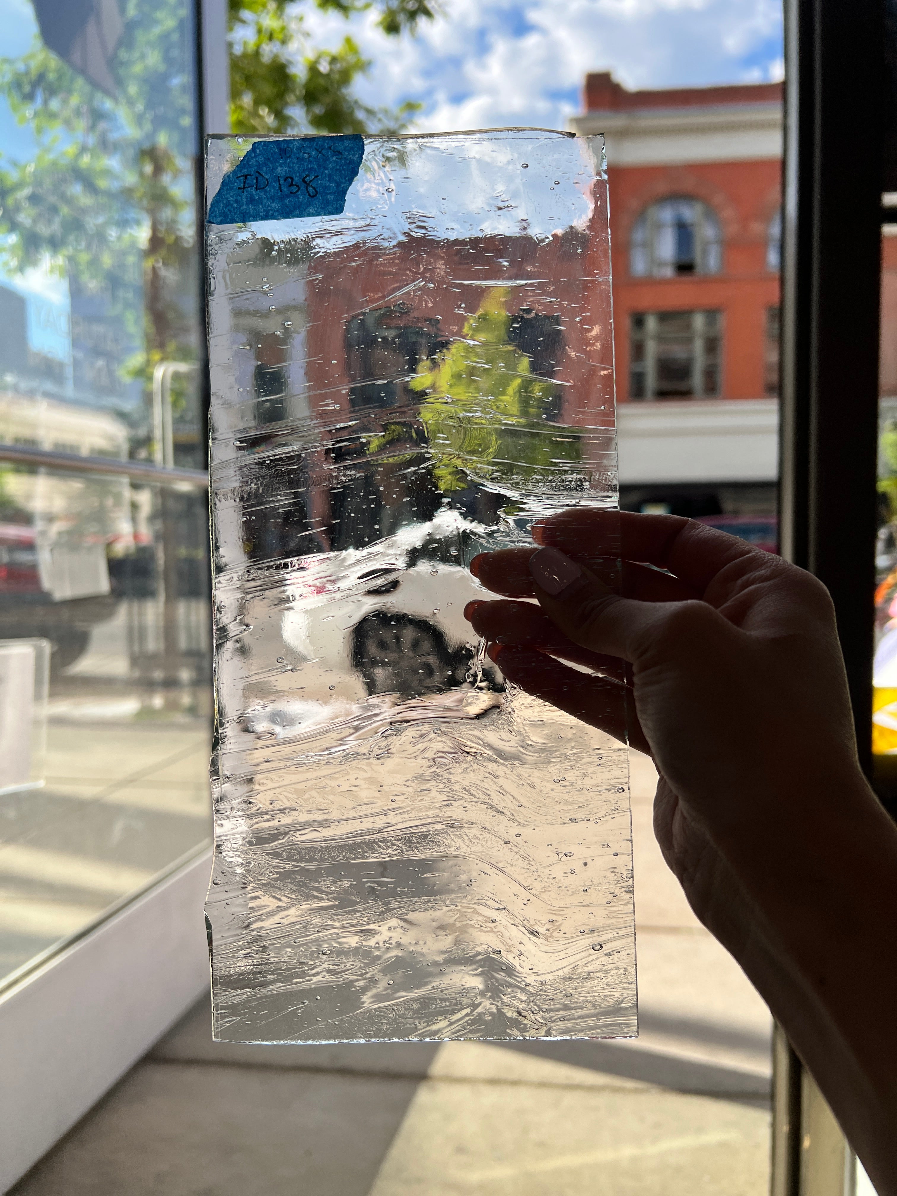 Clear Architectural Wispy Reemy Glass Sheet Glass Colorado Glassworks