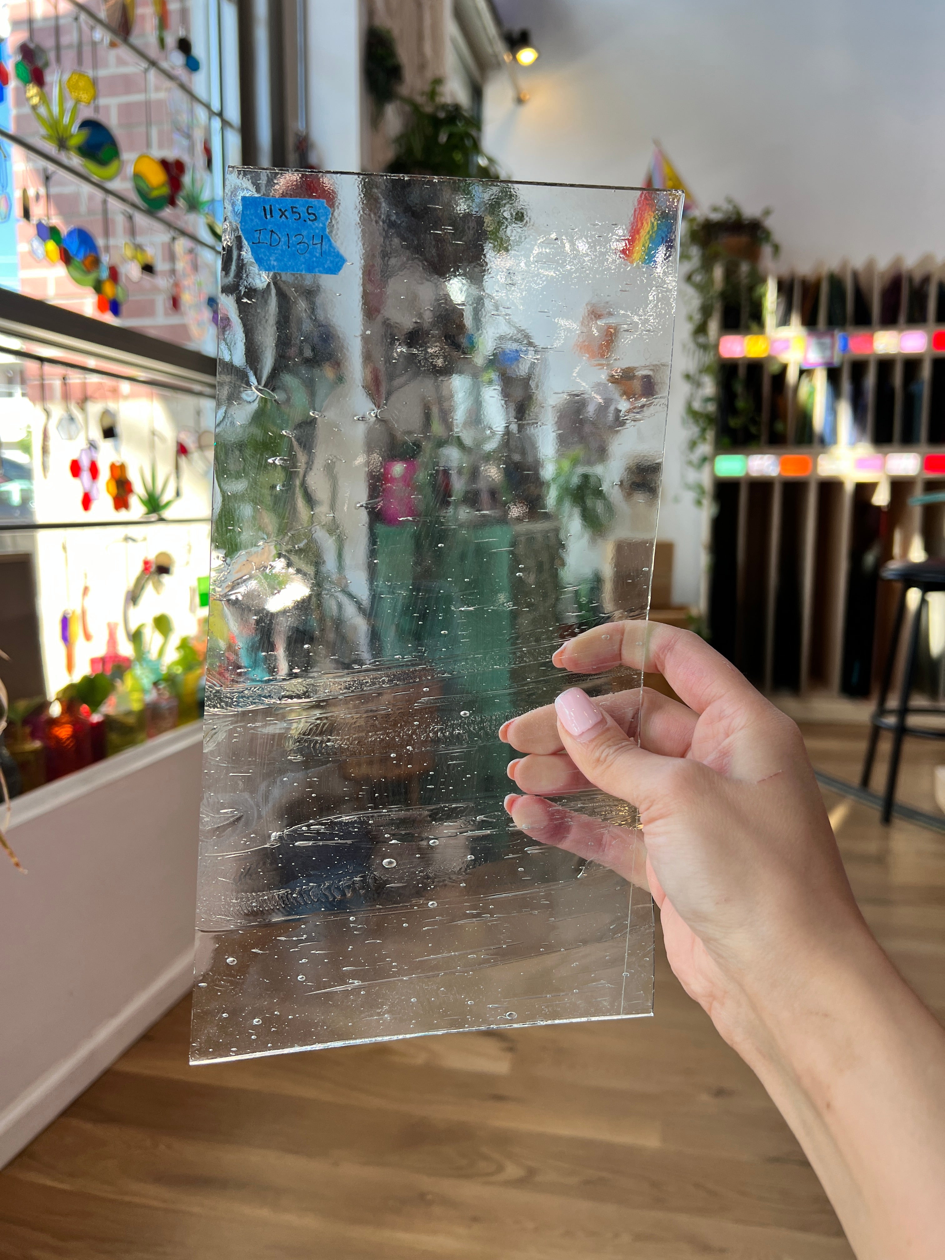 Clear Architectural Wispy Reemy Glass Sheet Glass Colorado Glassworks