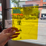 Yellow Waterglass Oceanside Fusible 96 COE (161W-F) Sheet Glass Colorado Glassworks