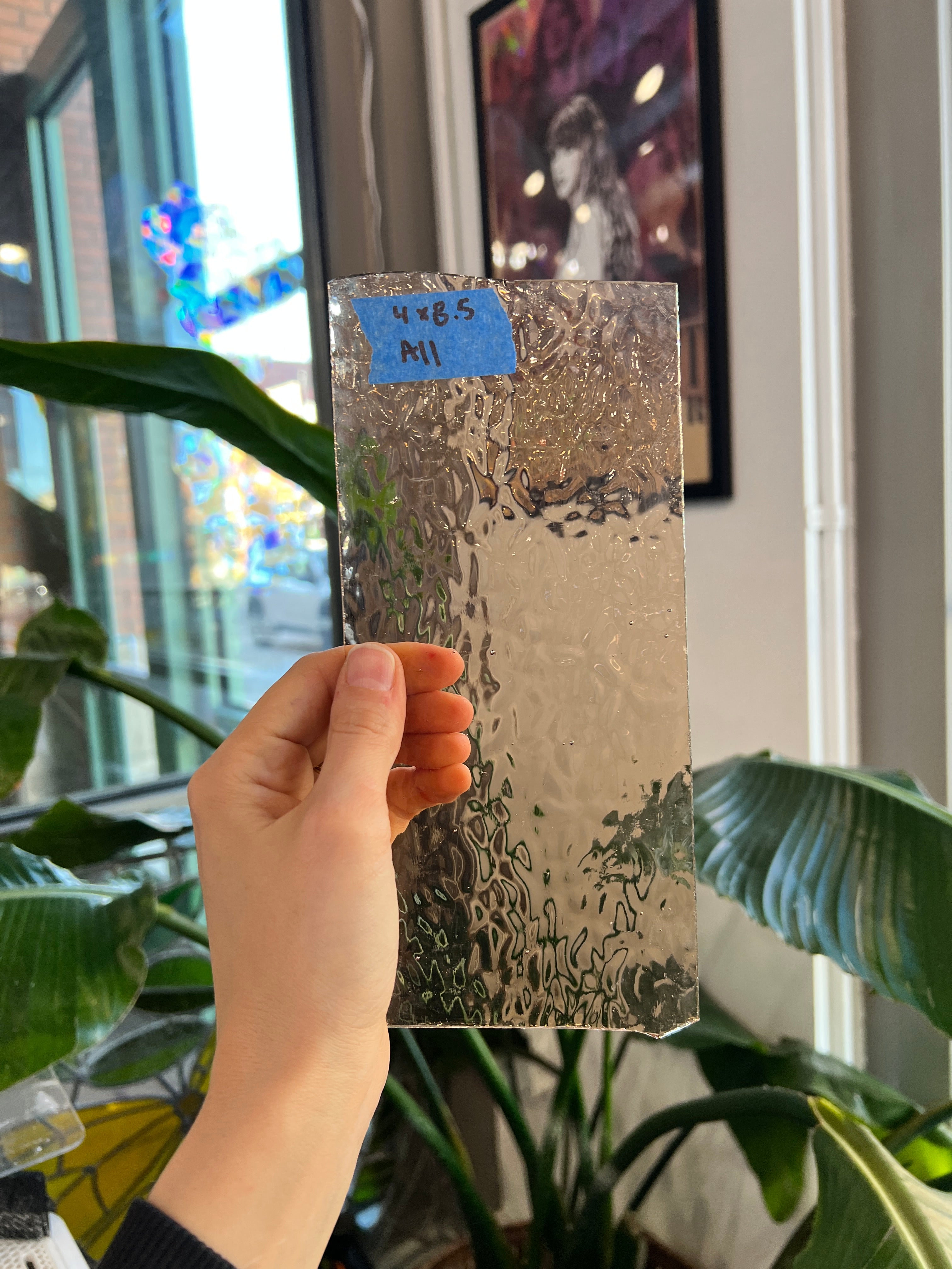 Dusty Peach English Muffle Wissmach Sheet Glass Colorado Glass Works