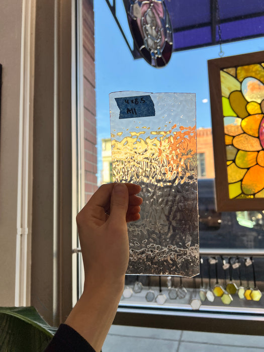 Dusty Peach English Muffle Wissmach Sheet Glass Colorado Glass Works