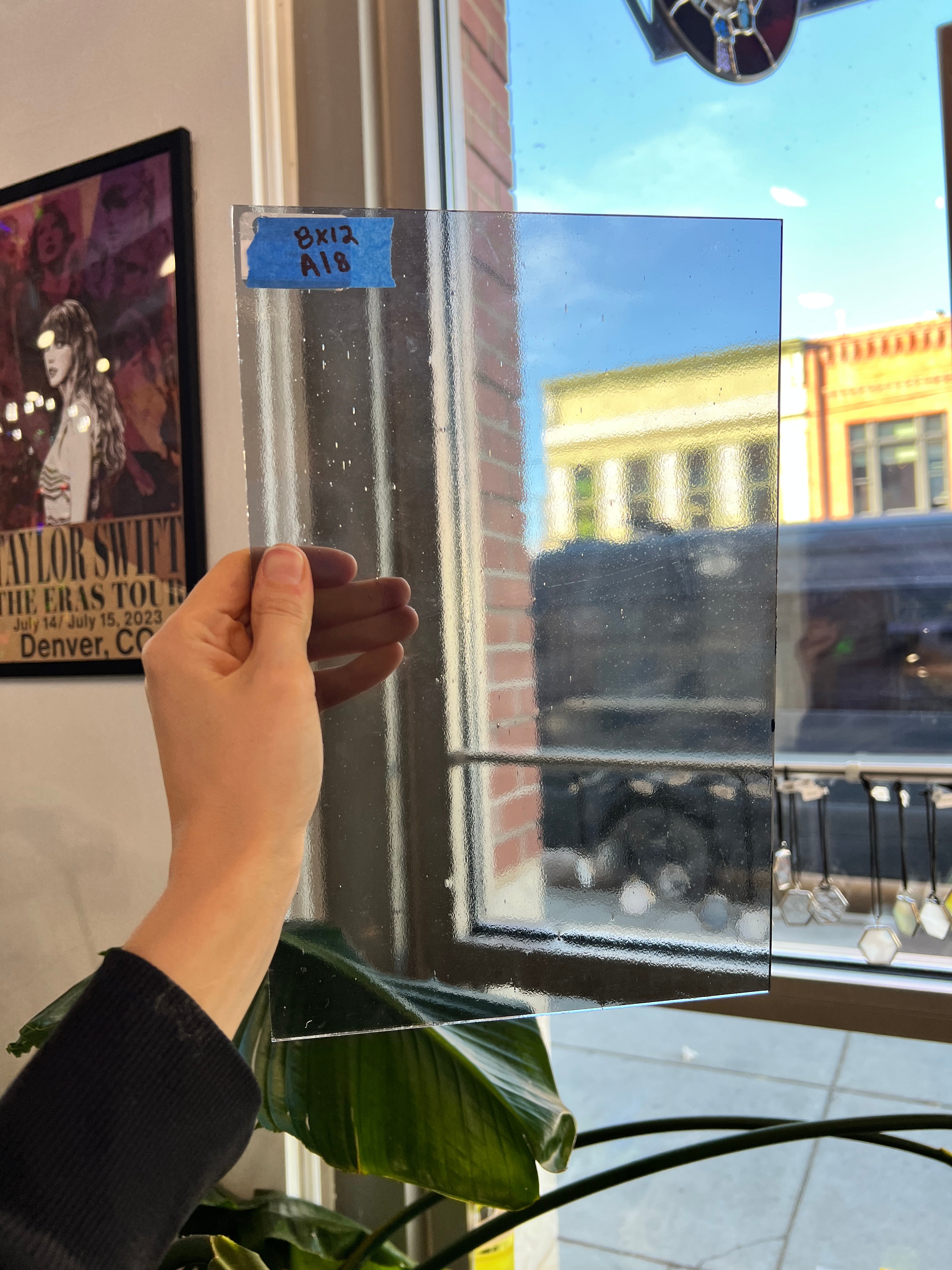 Transparent Gray Fusible Oceanside 96 COE Sheet Glass Colorado Glassworks