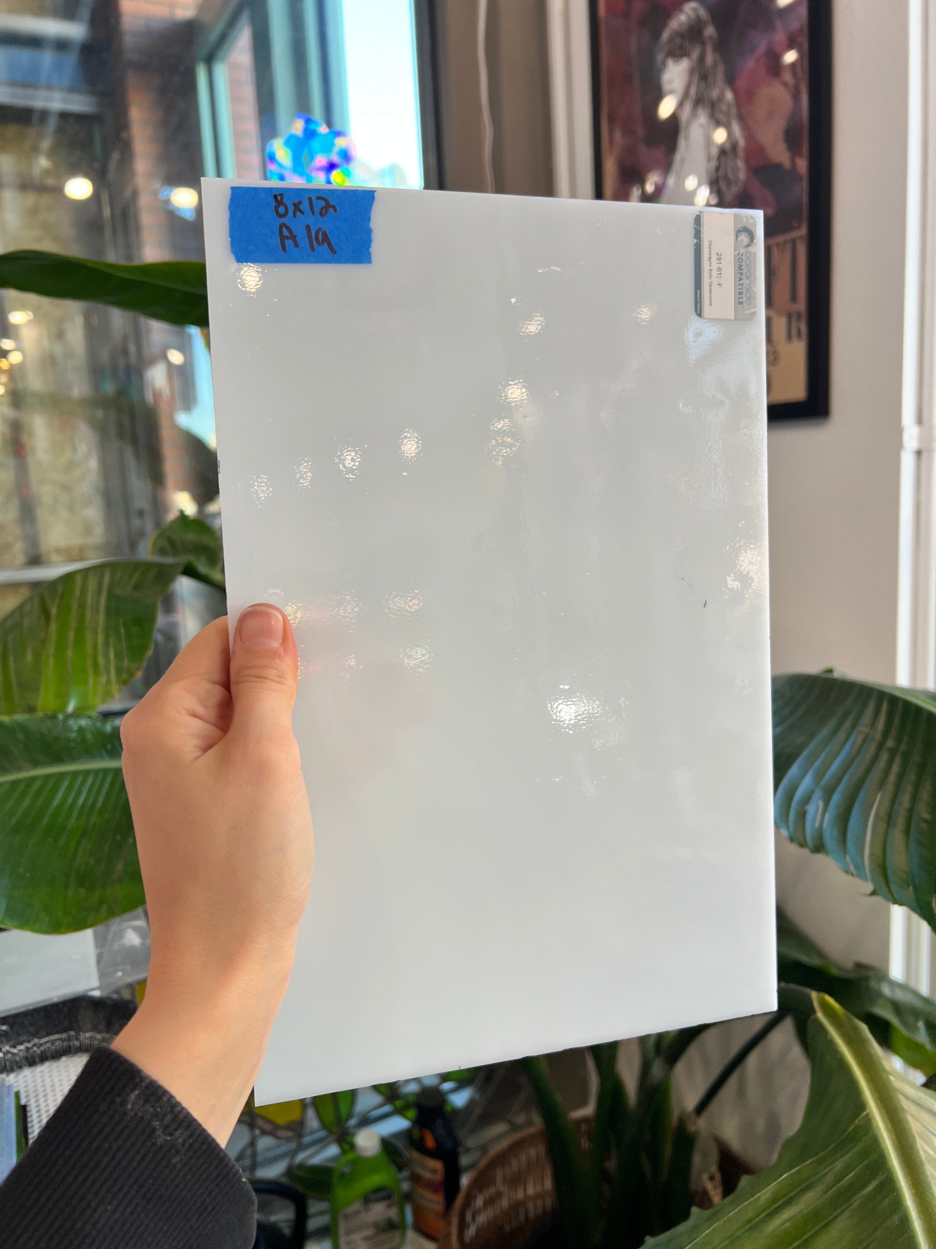 Oceanside Champagne Opal Smooth Glass (291-61S-F) Sheet Glass Colorado Glassworks